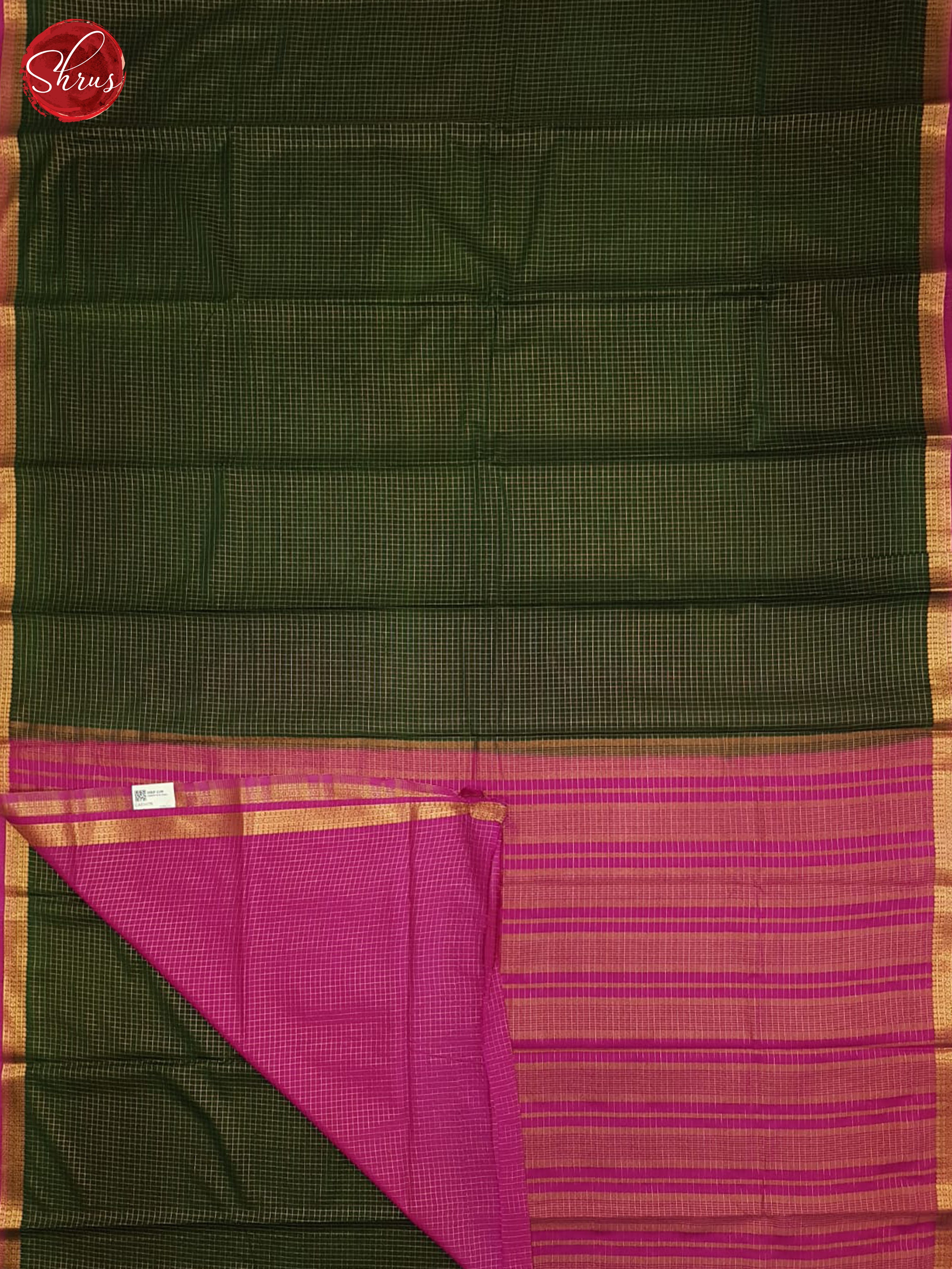 Green & Pink - Semi Mysore silk Saree - Shop on ShrusEternity.com