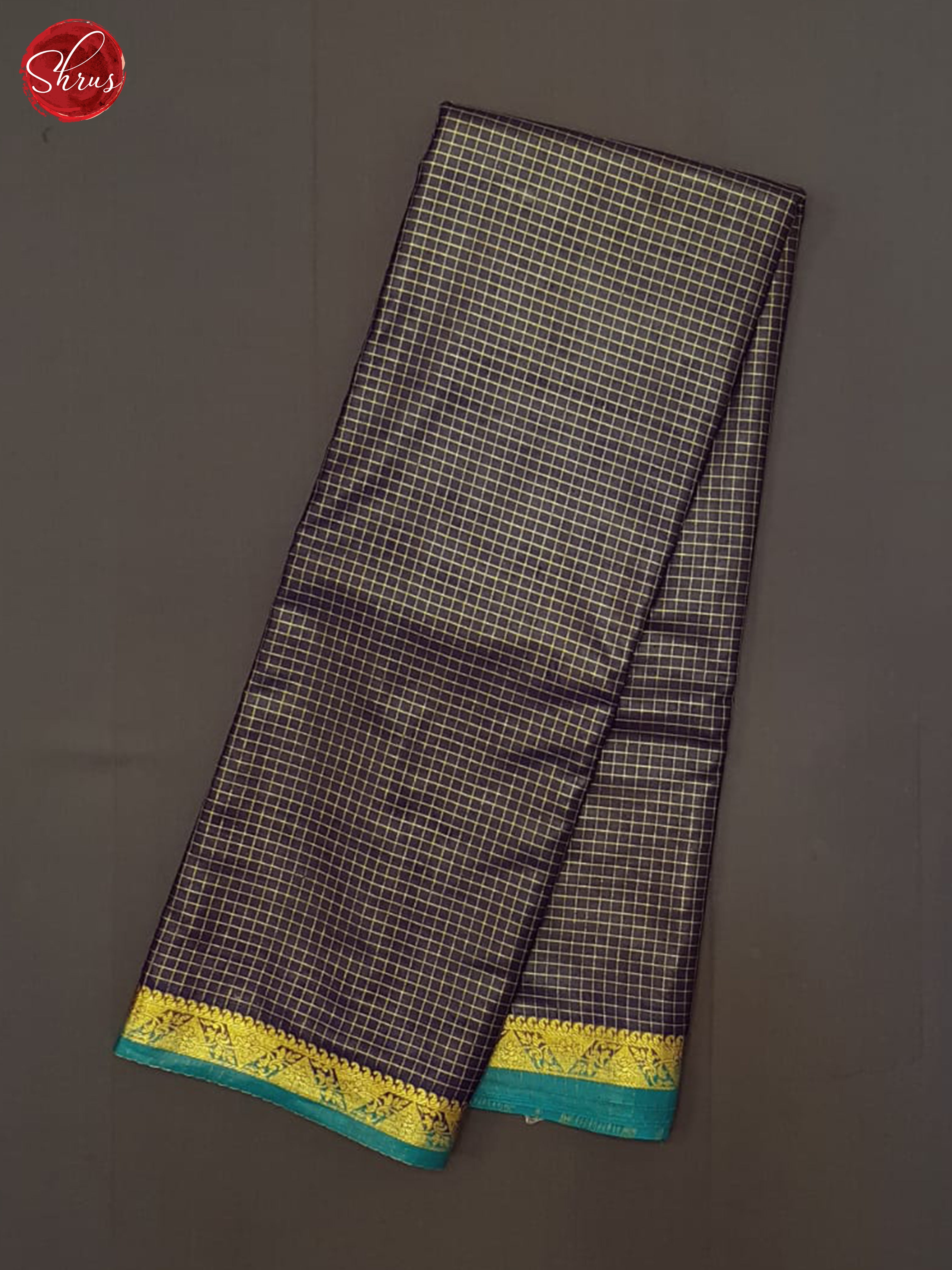 blue & Peacock Blue - Semi Mysore silk Saree - Shop on ShrusEternity.com