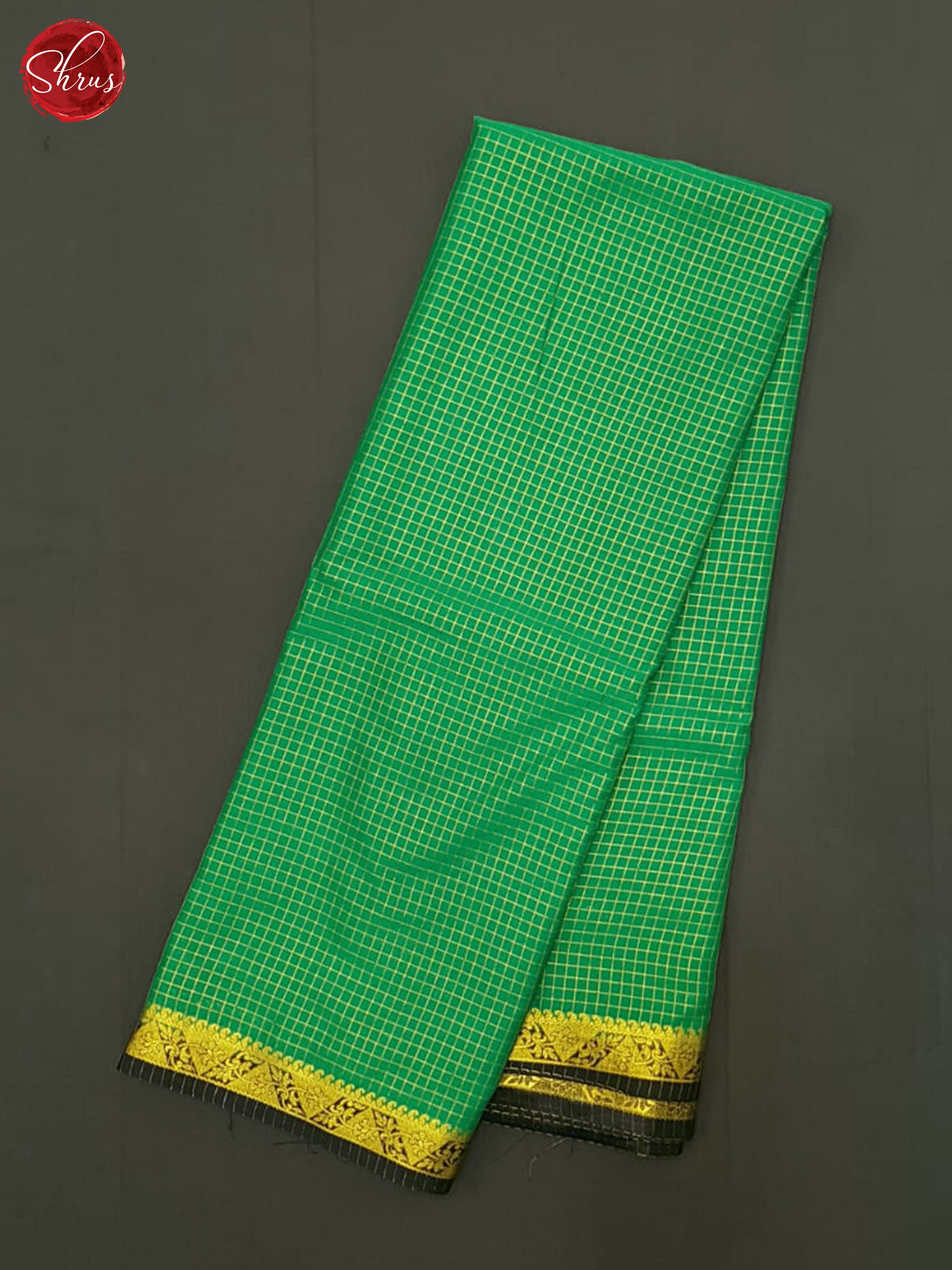 Green & Blue- Semi Mysoresilk Saree - Shop on ShrusEternity.com