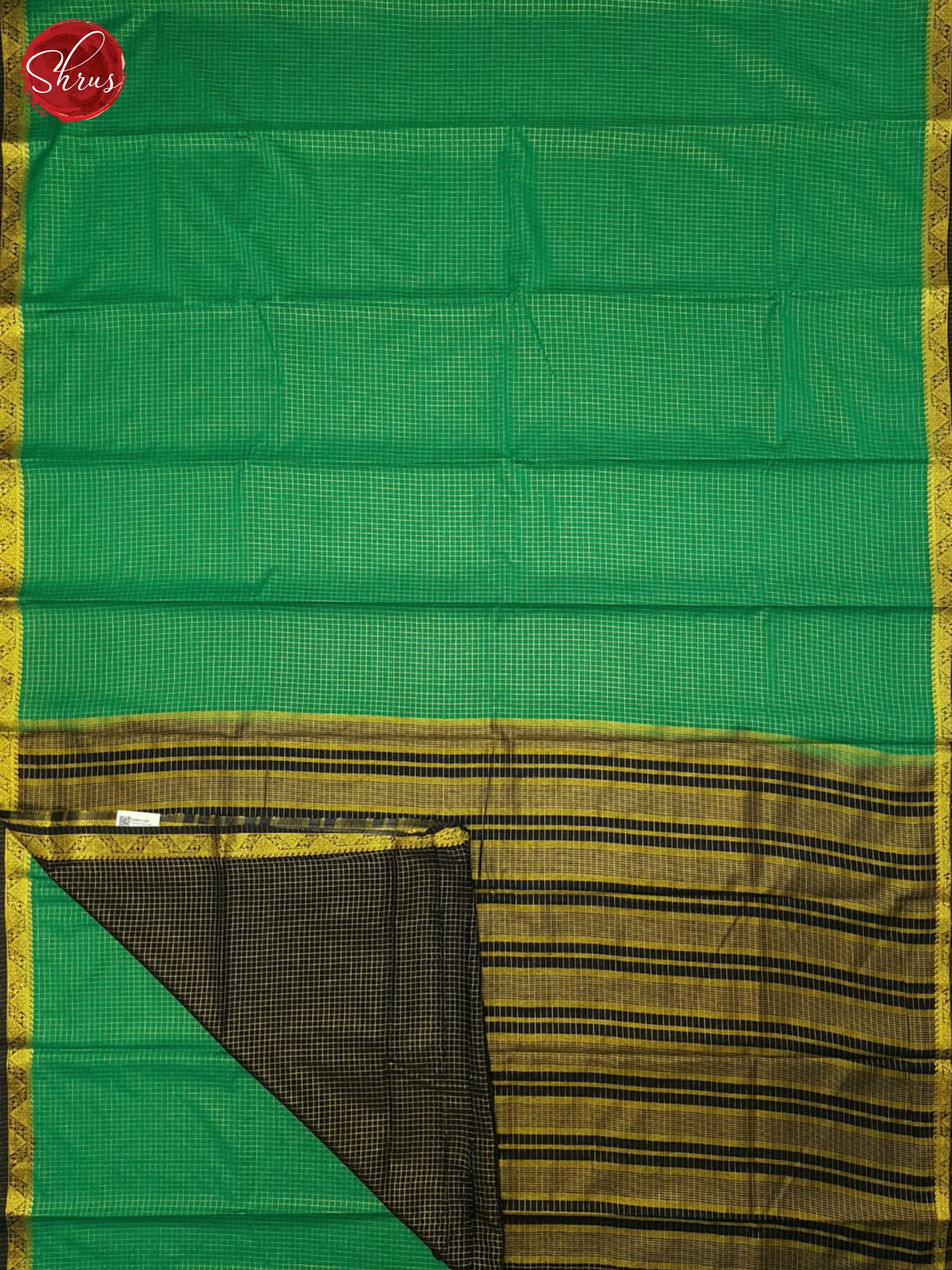 Green & Blue- Semi Mysoresilk Saree - Shop on ShrusEternity.com