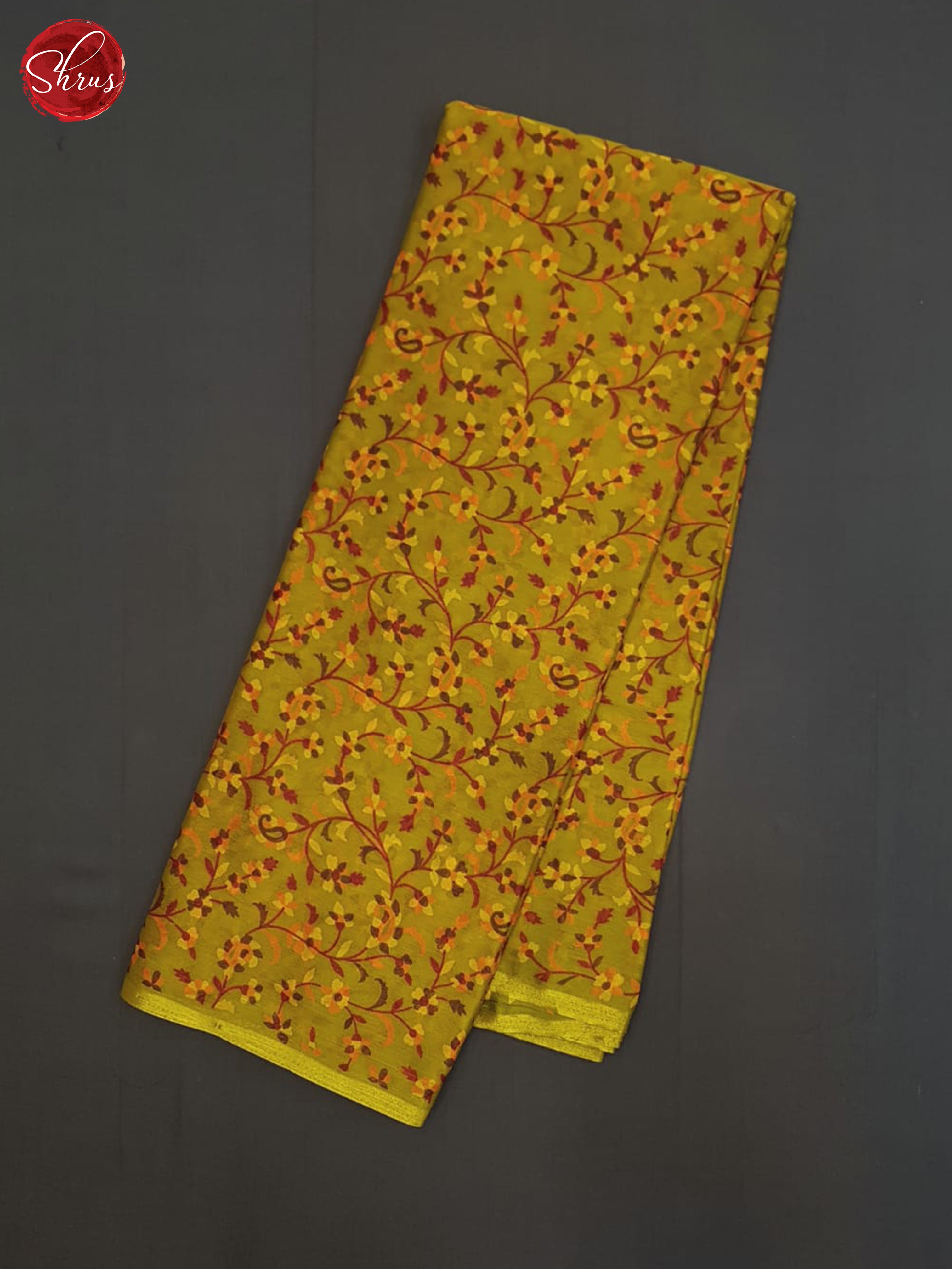 Mathulir Green(Single Tone)- Semi Chiffon Saree - Shop on ShrusEternity.com