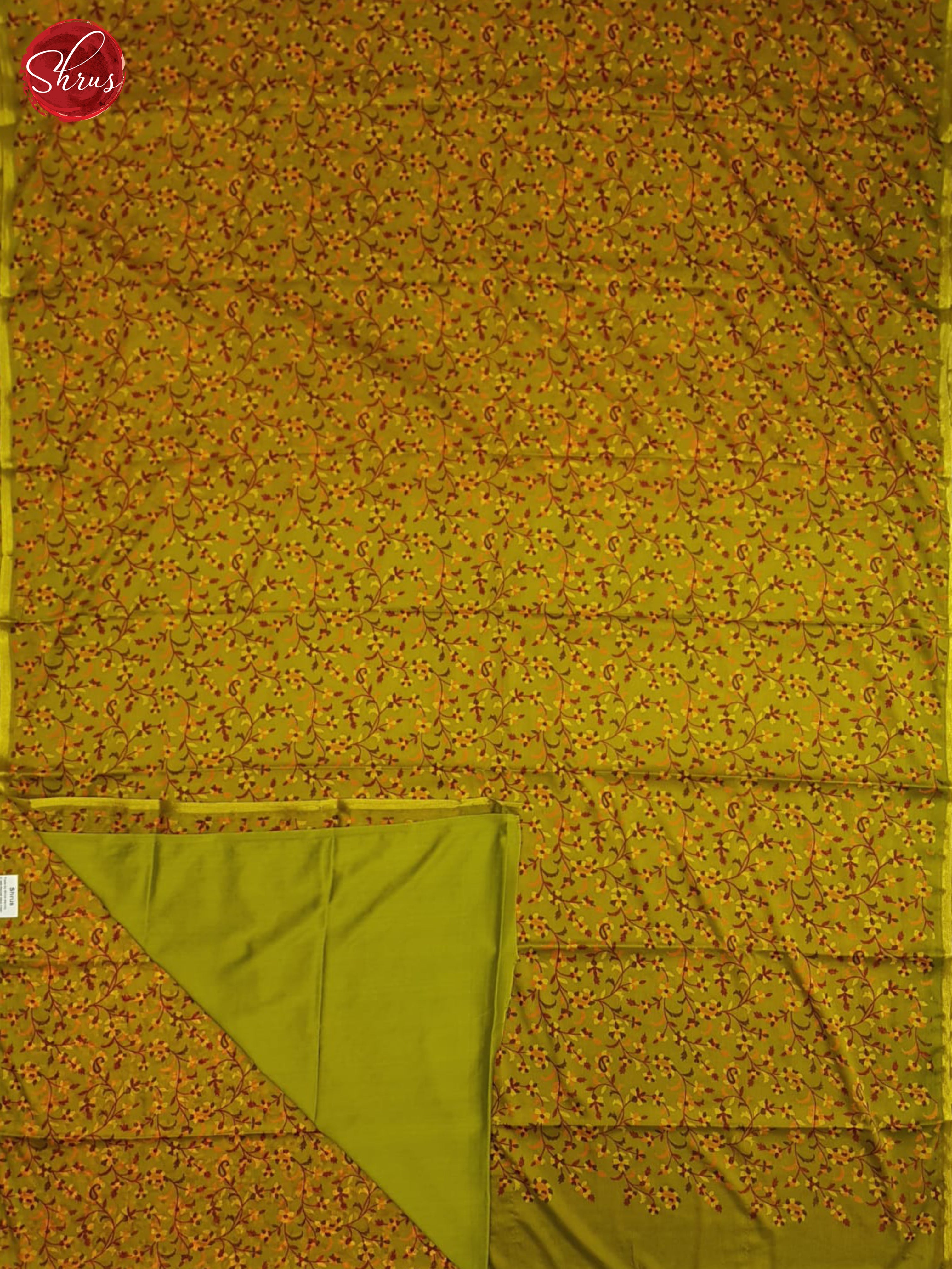 Mathulir Green(Single Tone)- Semi Chiffon Saree - Shop on ShrusEternity.com