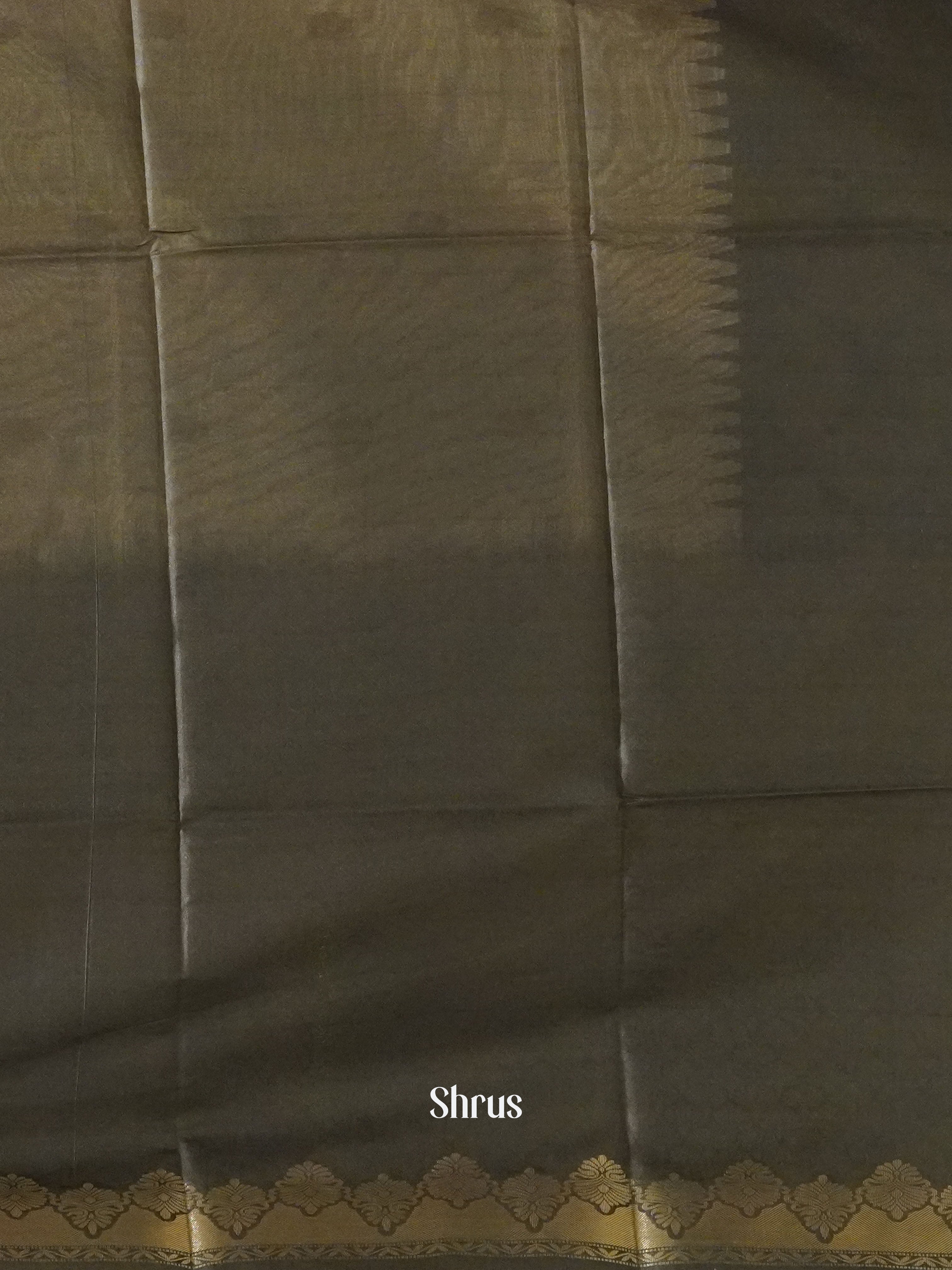 Beige Black And Red- Semi Raw Silk Saree - Shop on ShrusEternity.com