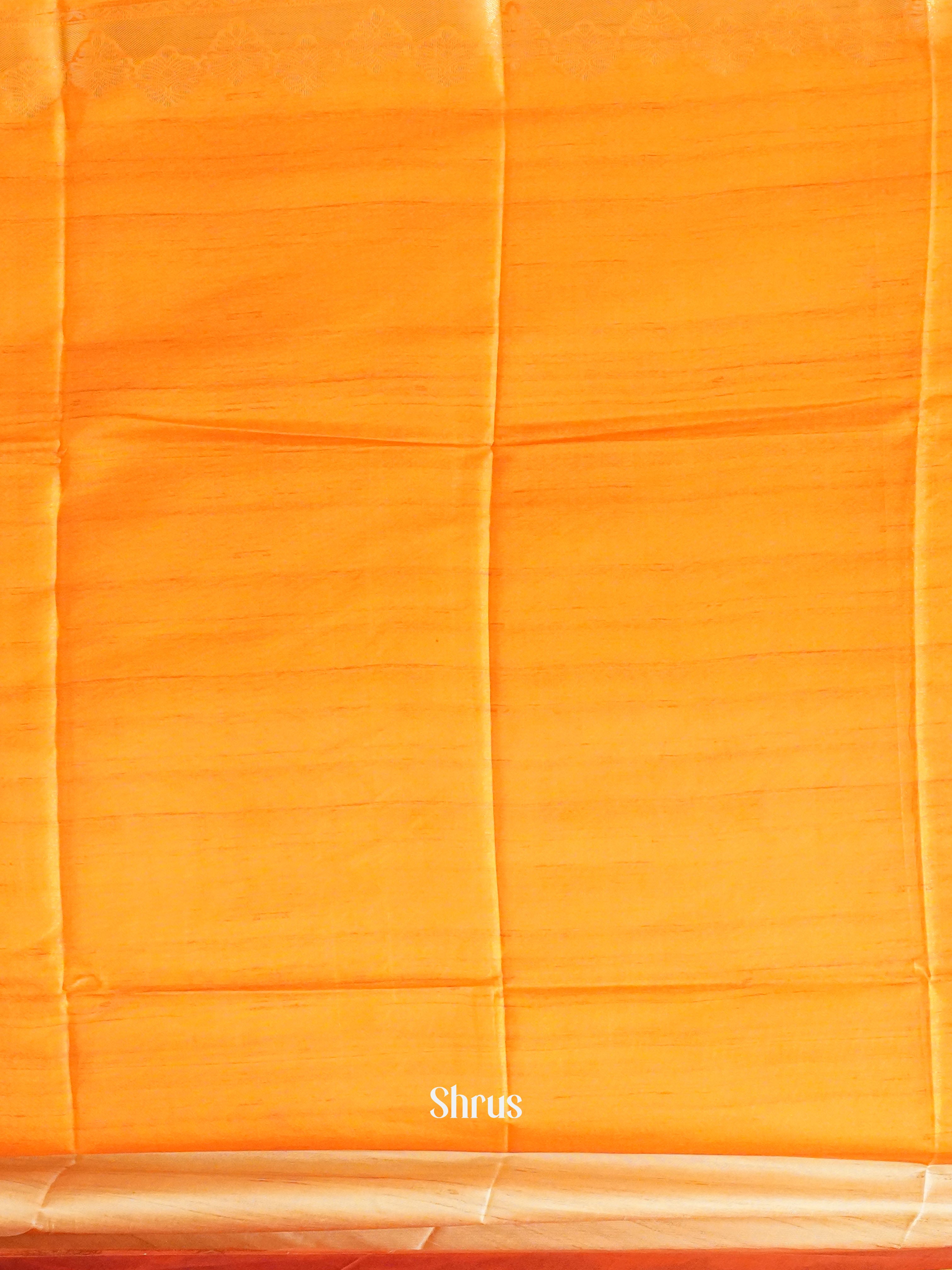 Beige Orange And Pink- Semi Raw Silk Saree - Shop on ShrusEternity.com