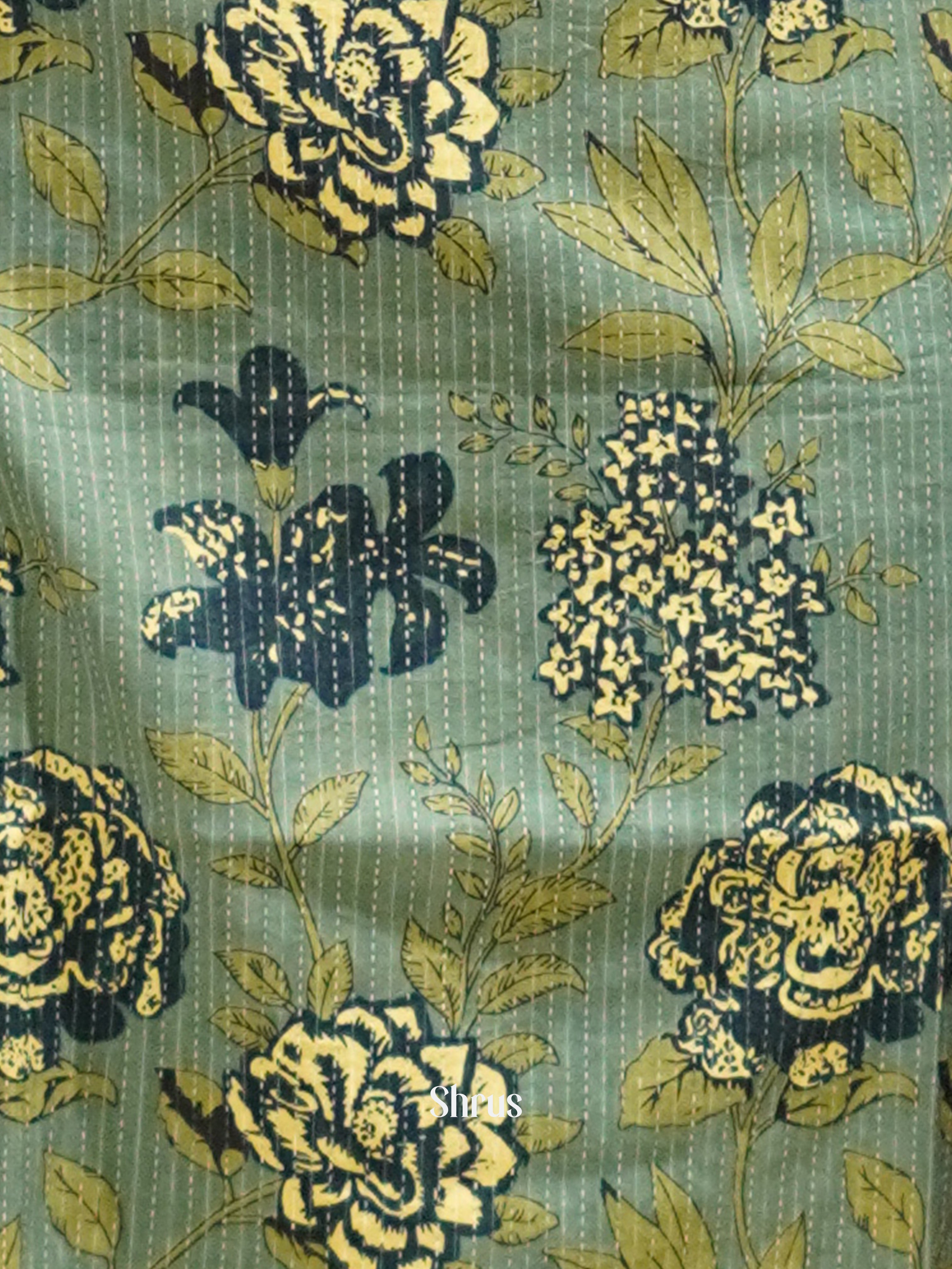 Green & Blue - Readymade Kurti - Shop on ShrusEternity.com