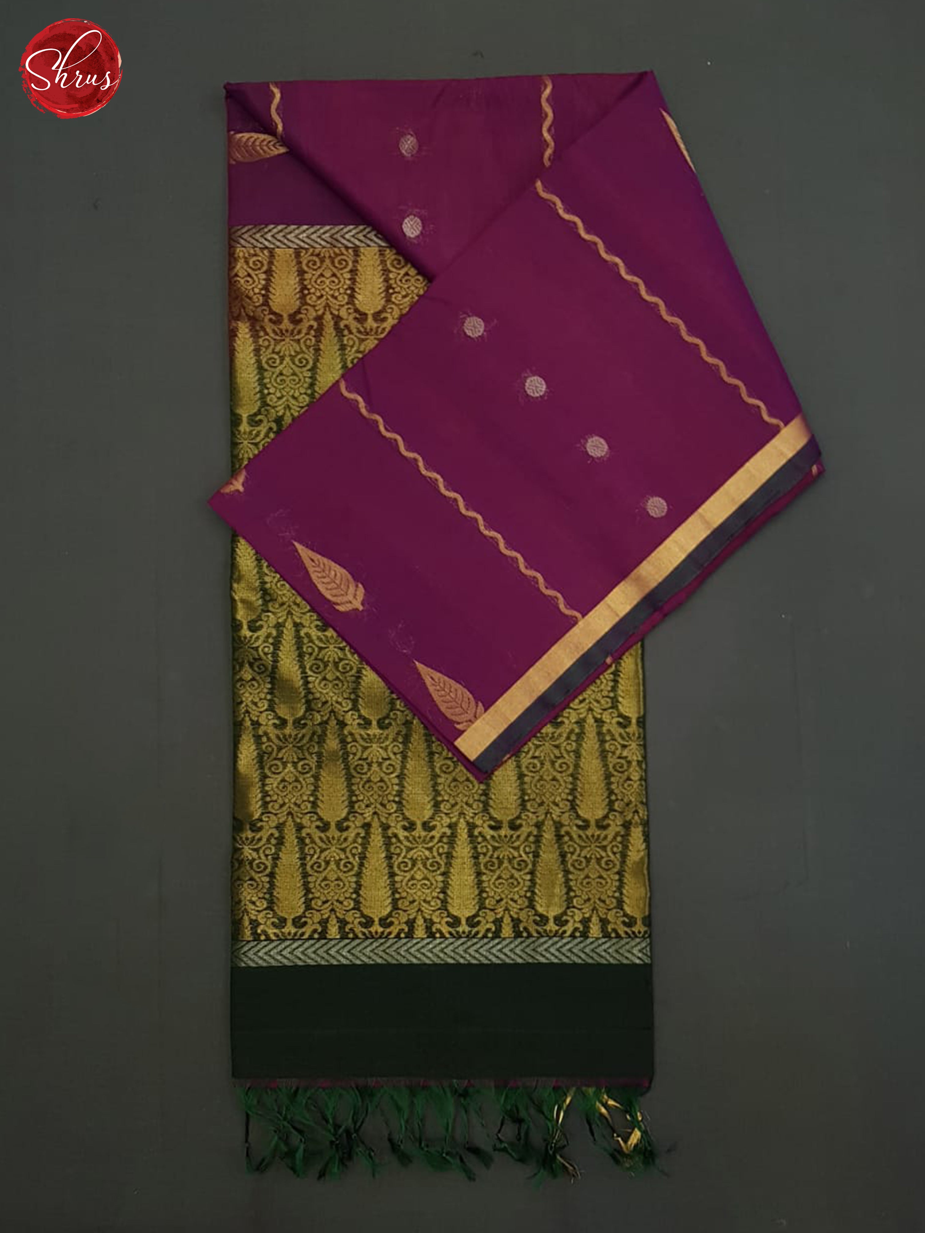 Vadamalli And Green- Silk Cotton Saree - Shop on ShrusEternity.com