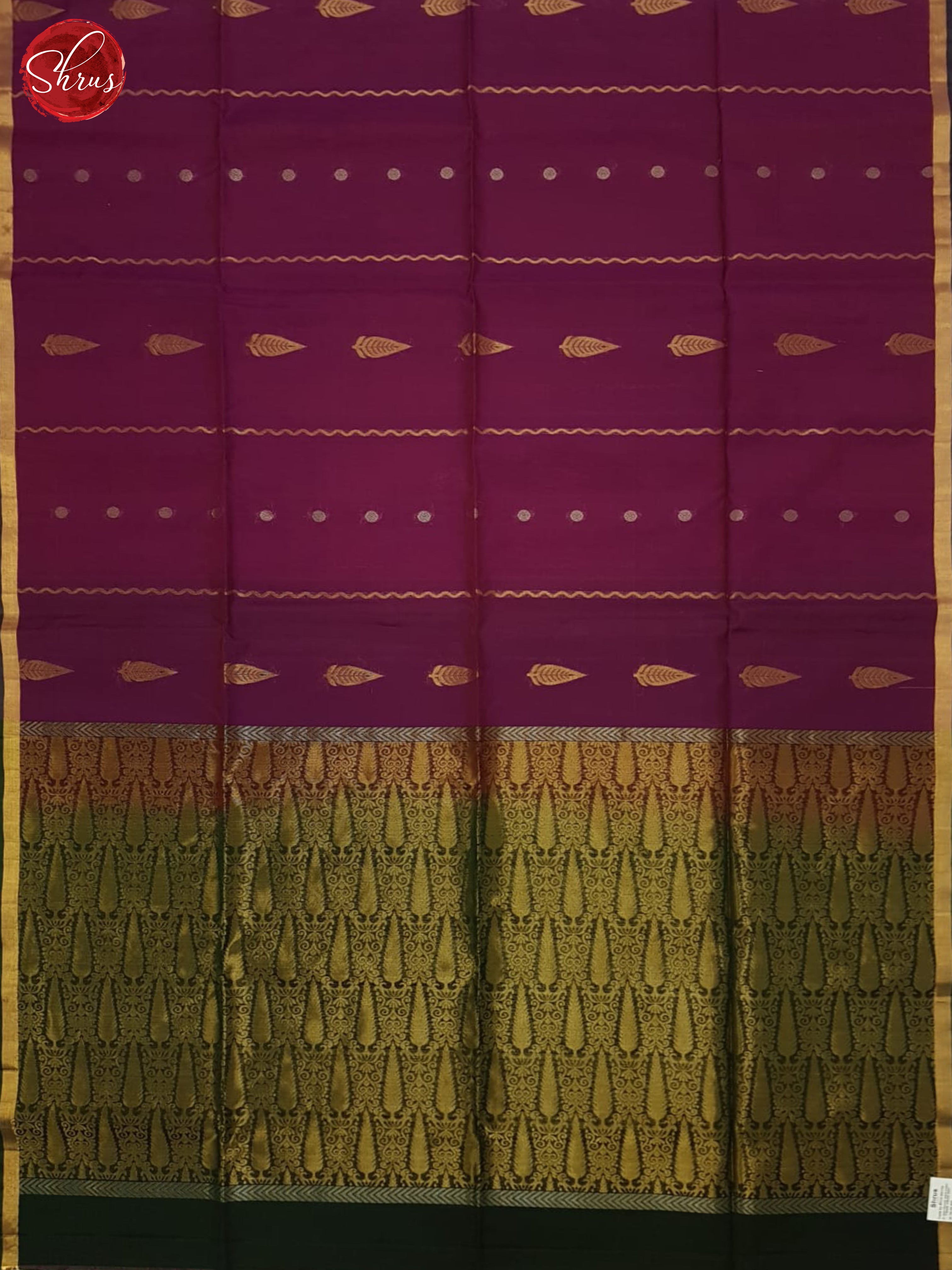 Vadamalli And Green- Silk Cotton Saree - Shop on ShrusEternity.com