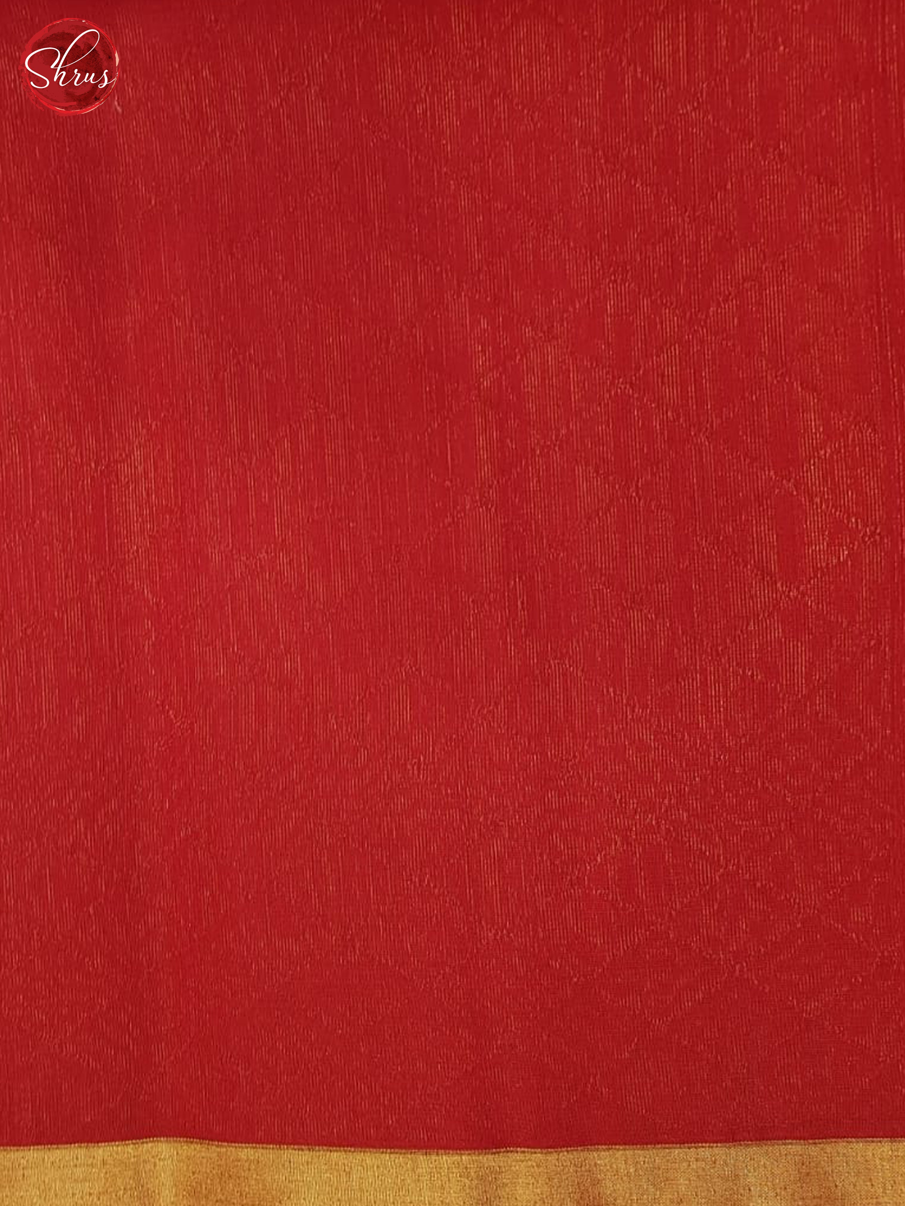 Blue And Red - Silk Cotton Saree - Shop on ShrusEternity.com