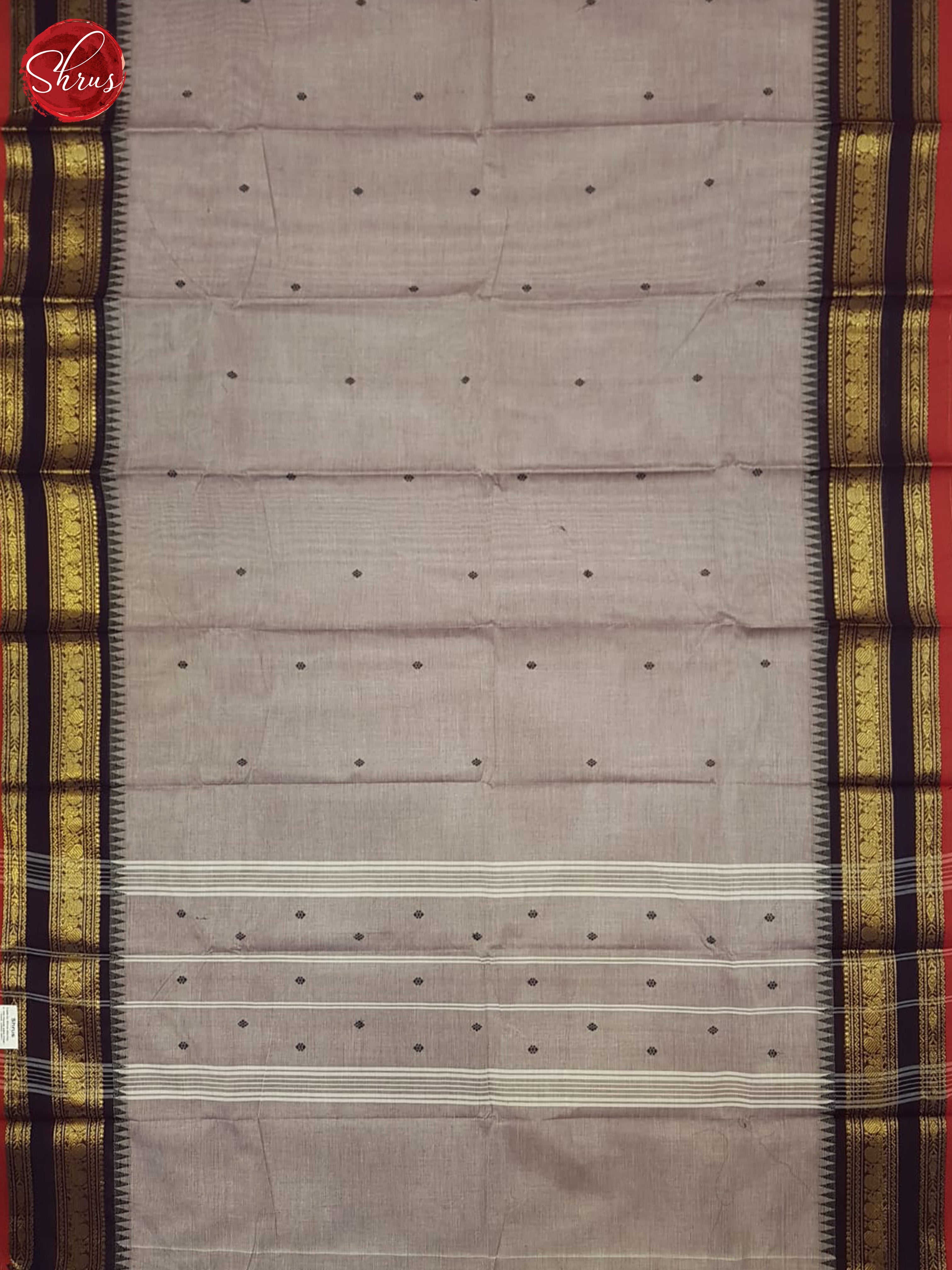 Dusty Lavender & Blue - Chettinad Cotton Saree - Shop on ShrusEternity.com