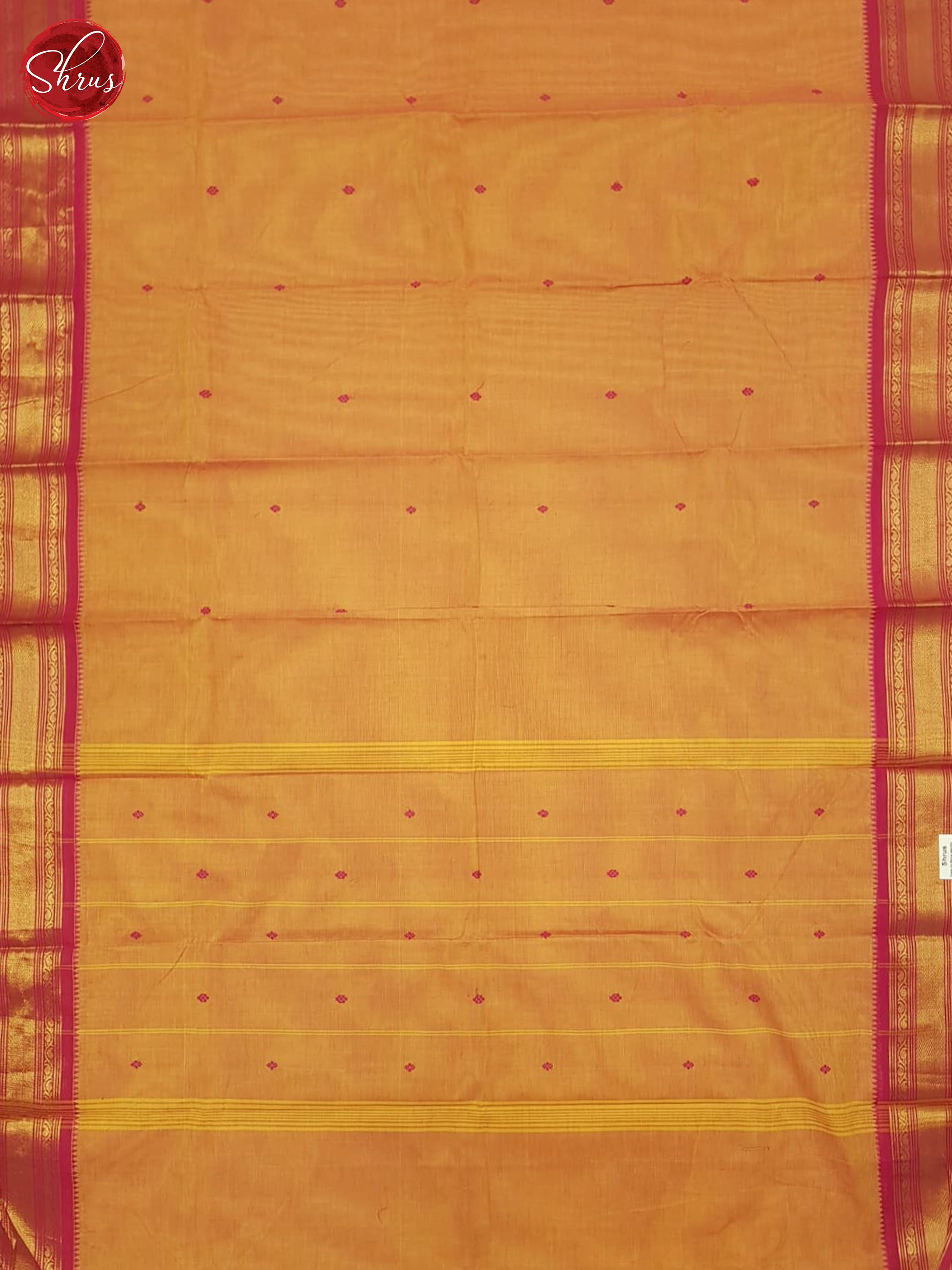 Pale Orange And Pink- Chettinad Cotton Saree - Shop on ShrusEternity.com