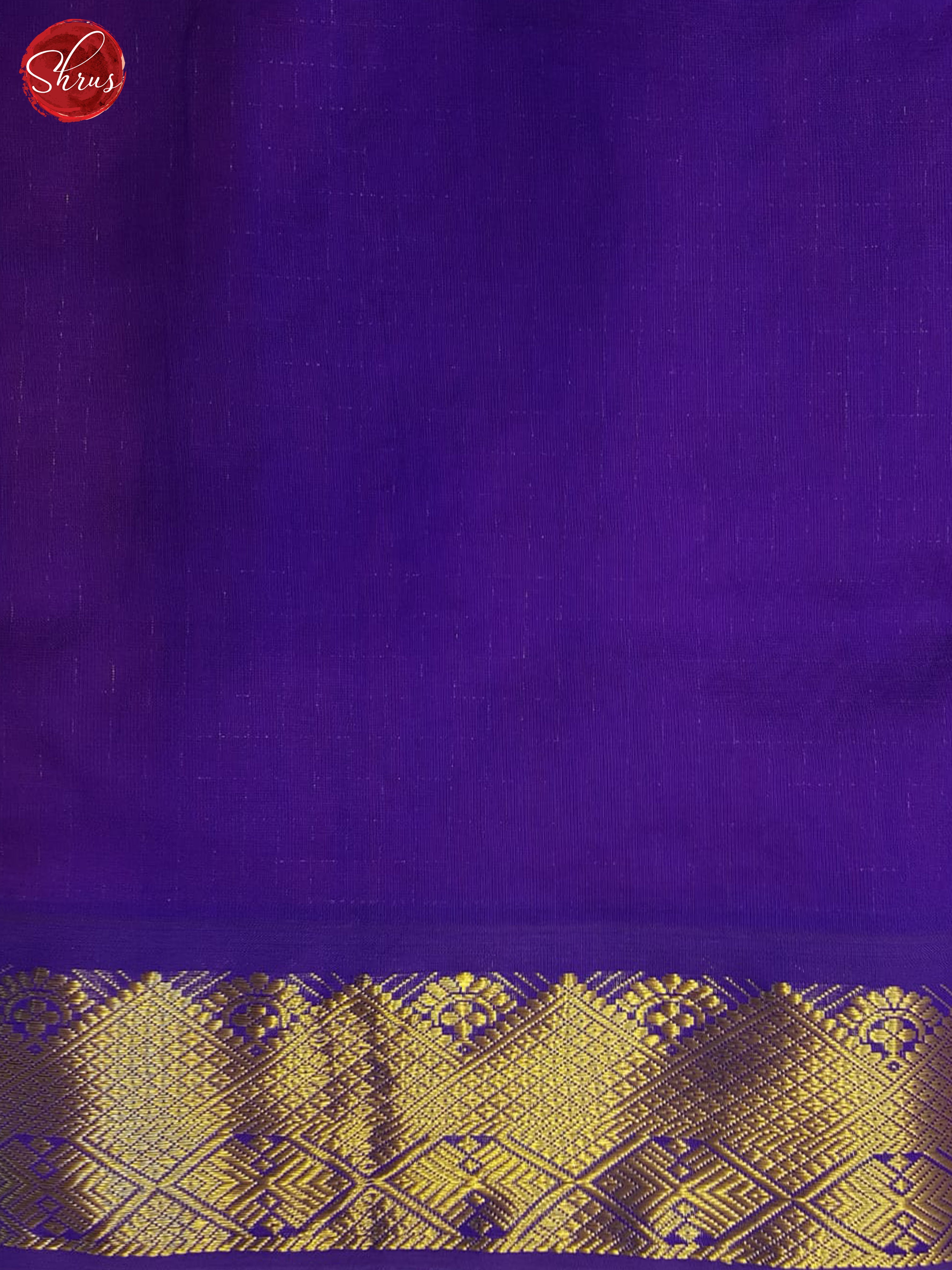 Pink And Blue- Silk Cotton Half-pure Saree - Shop on ShrusEternity.com