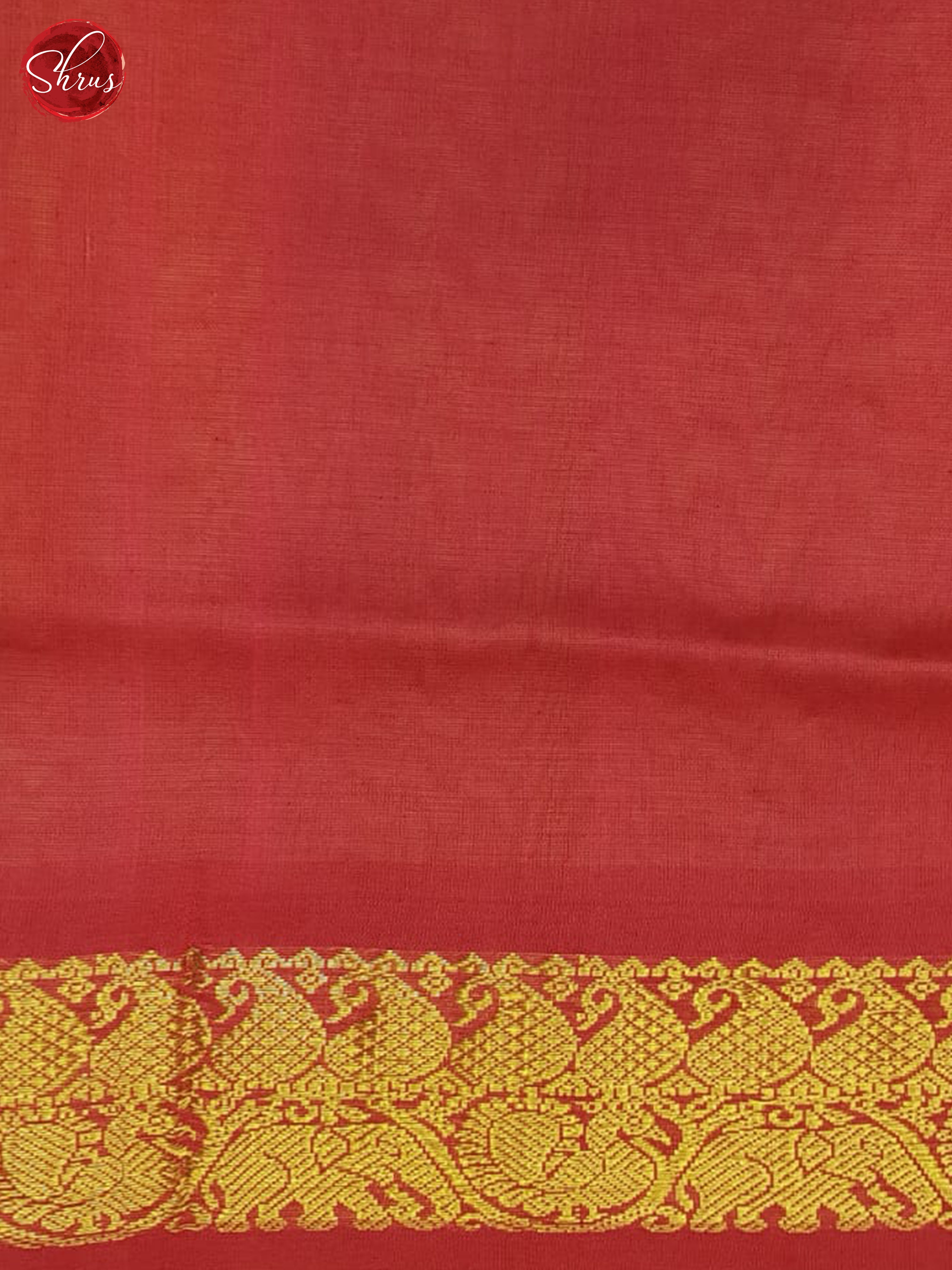 Green And Pink- Silk Cotton Half-pure Saree - Shop on ShrusEternity.com