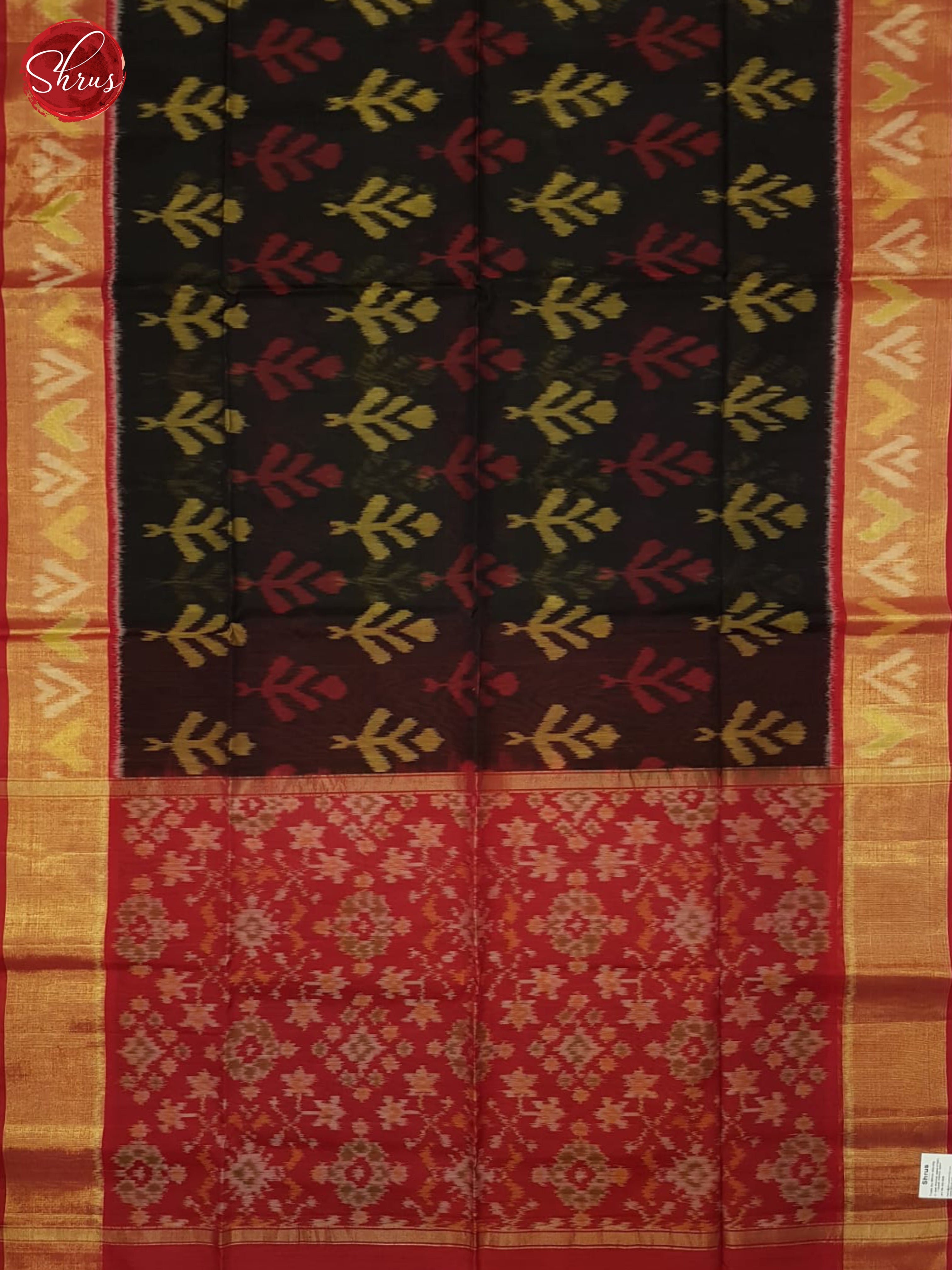 Black And Red- Pochampally Silk Cotton - Shop on ShrusEternity.com