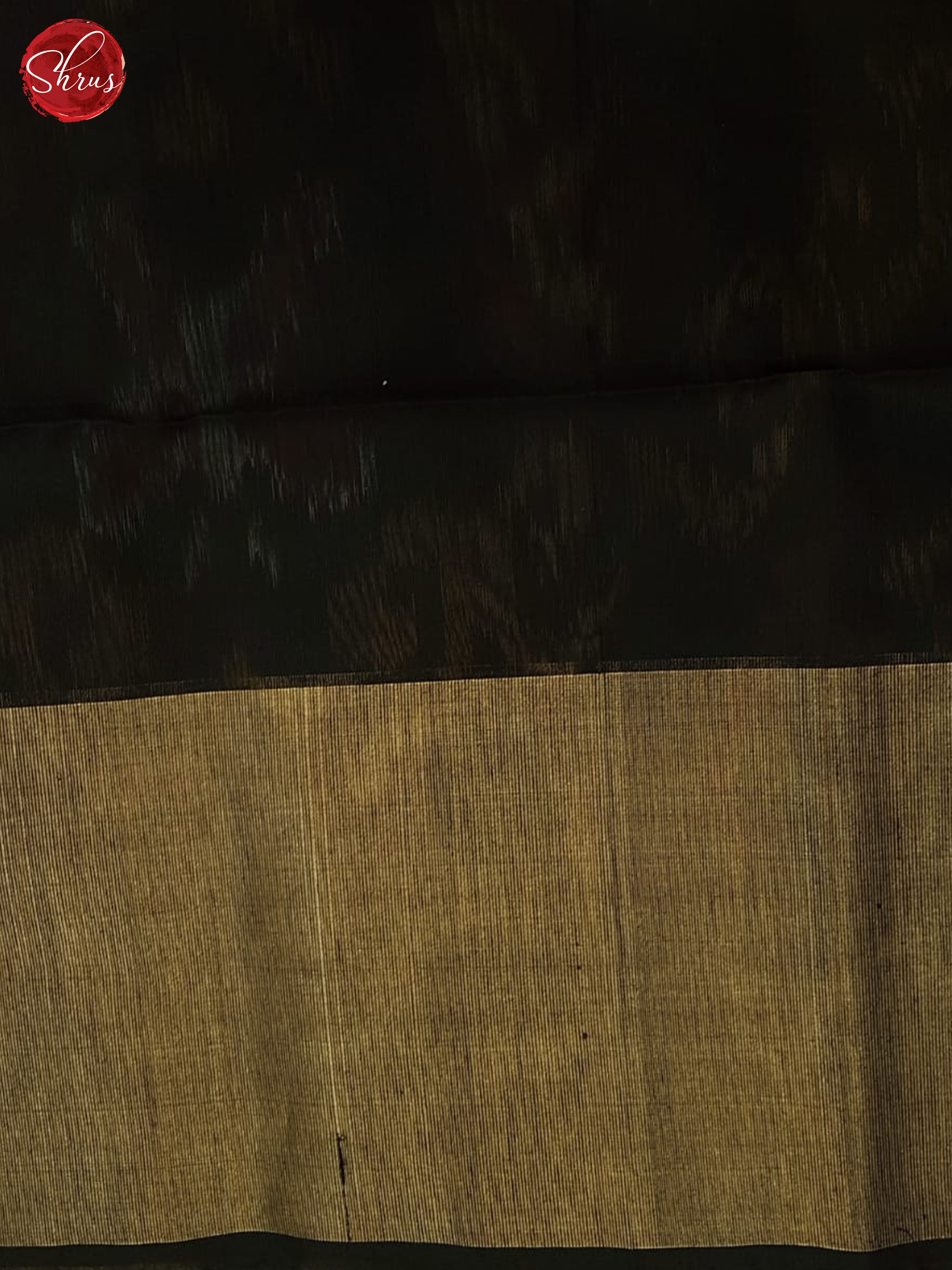 Beige And Black- Pochampally Silk Cotton Saree - Shop on ShrusEternity.com