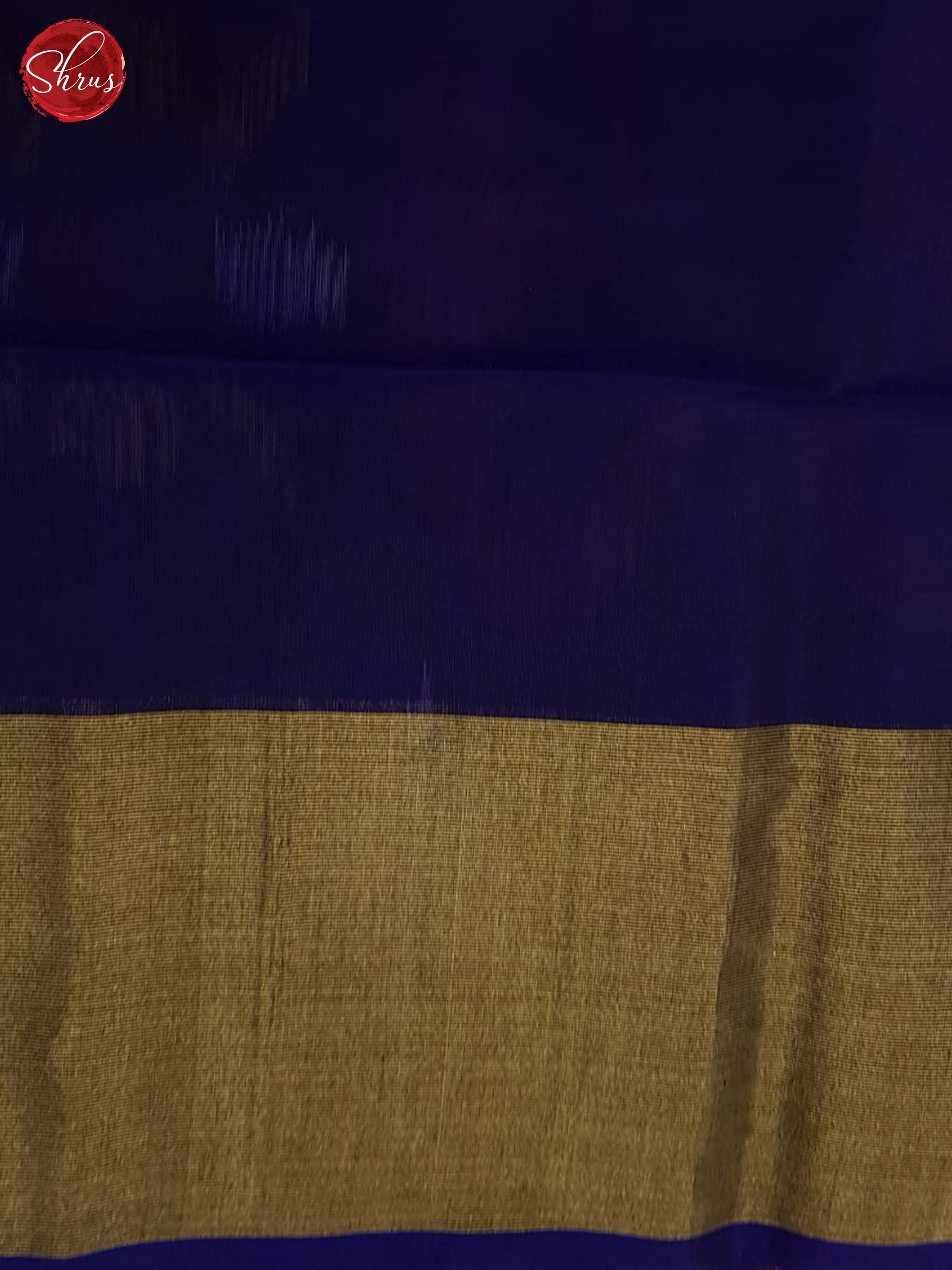 Orange And Blue- pochampally Silk Cotton Saree - Shop on ShrusEternity.com
