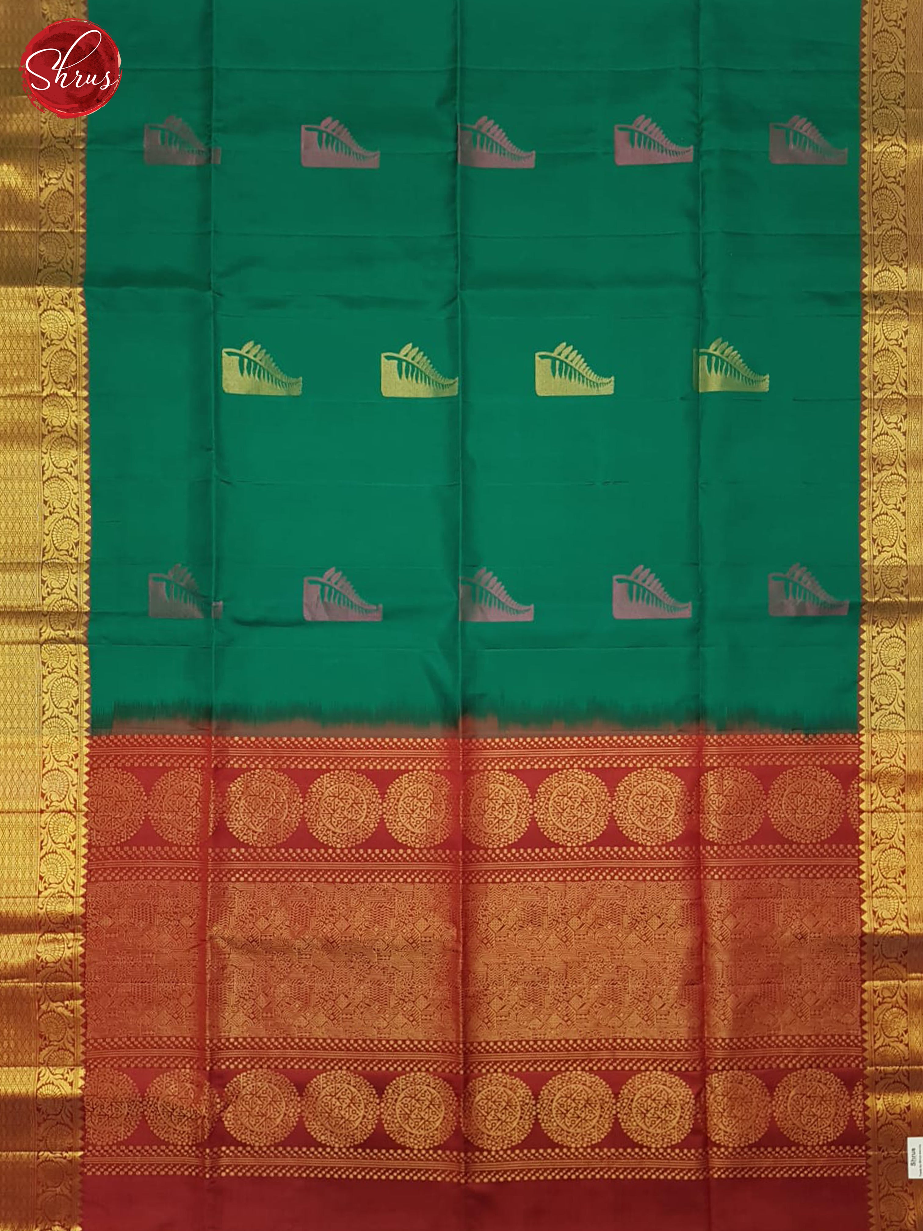 Green And Maroon- Soft Silk saree-2