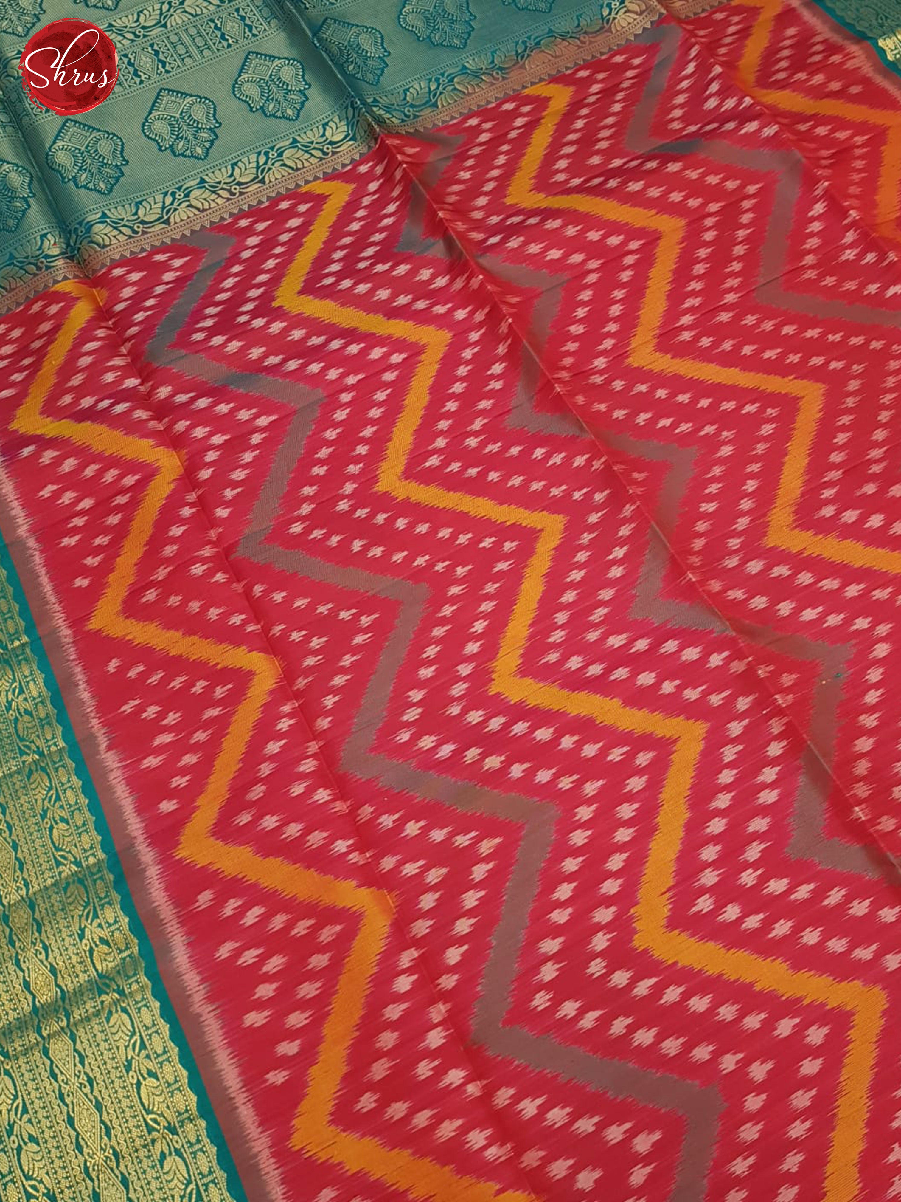 Red And Blue- Soft Silk Saree - Shop on ShrusEternity.com