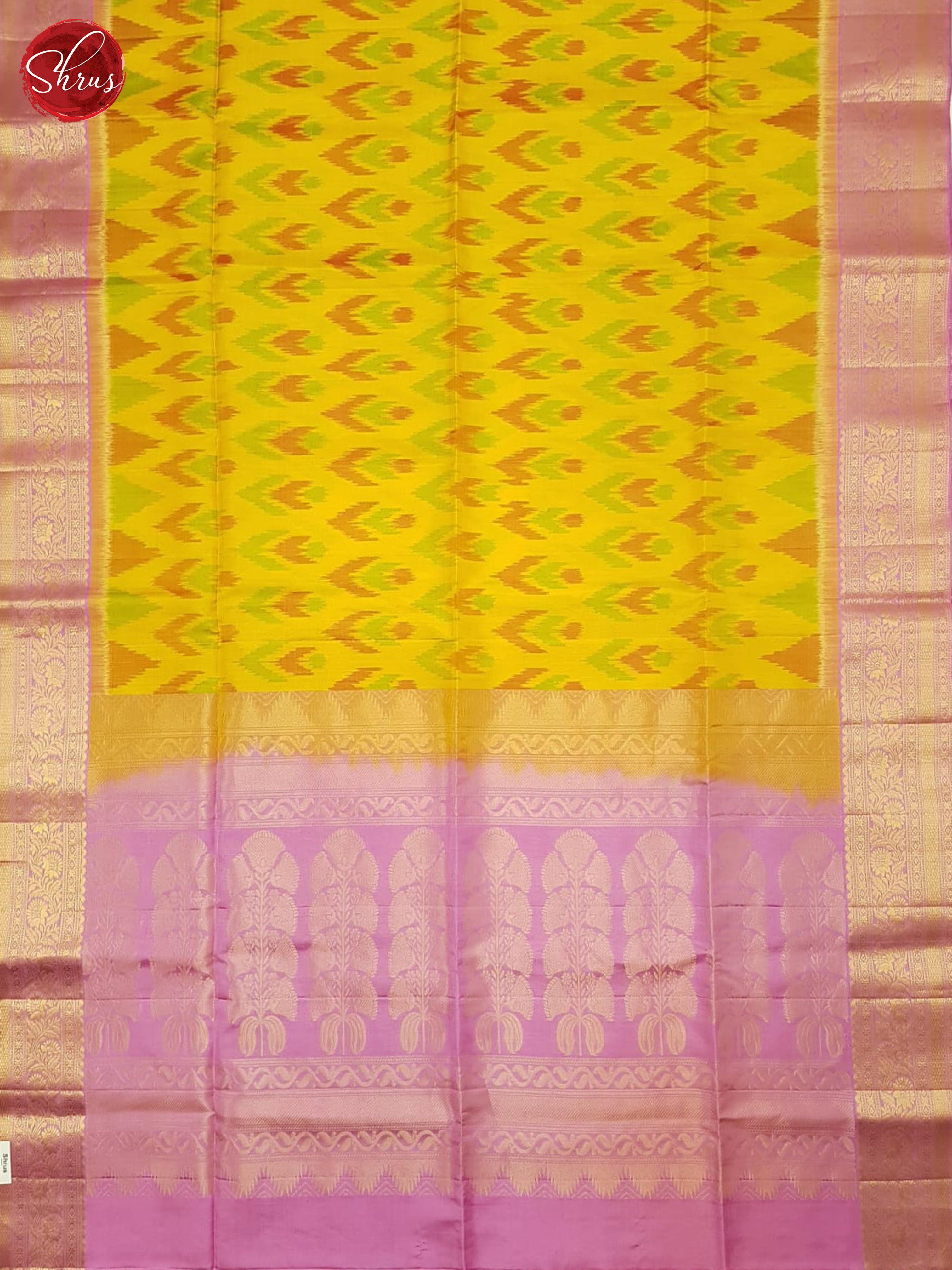 Yellow & Pink - Soft Silk Saree - Shop on ShrusEternity.com