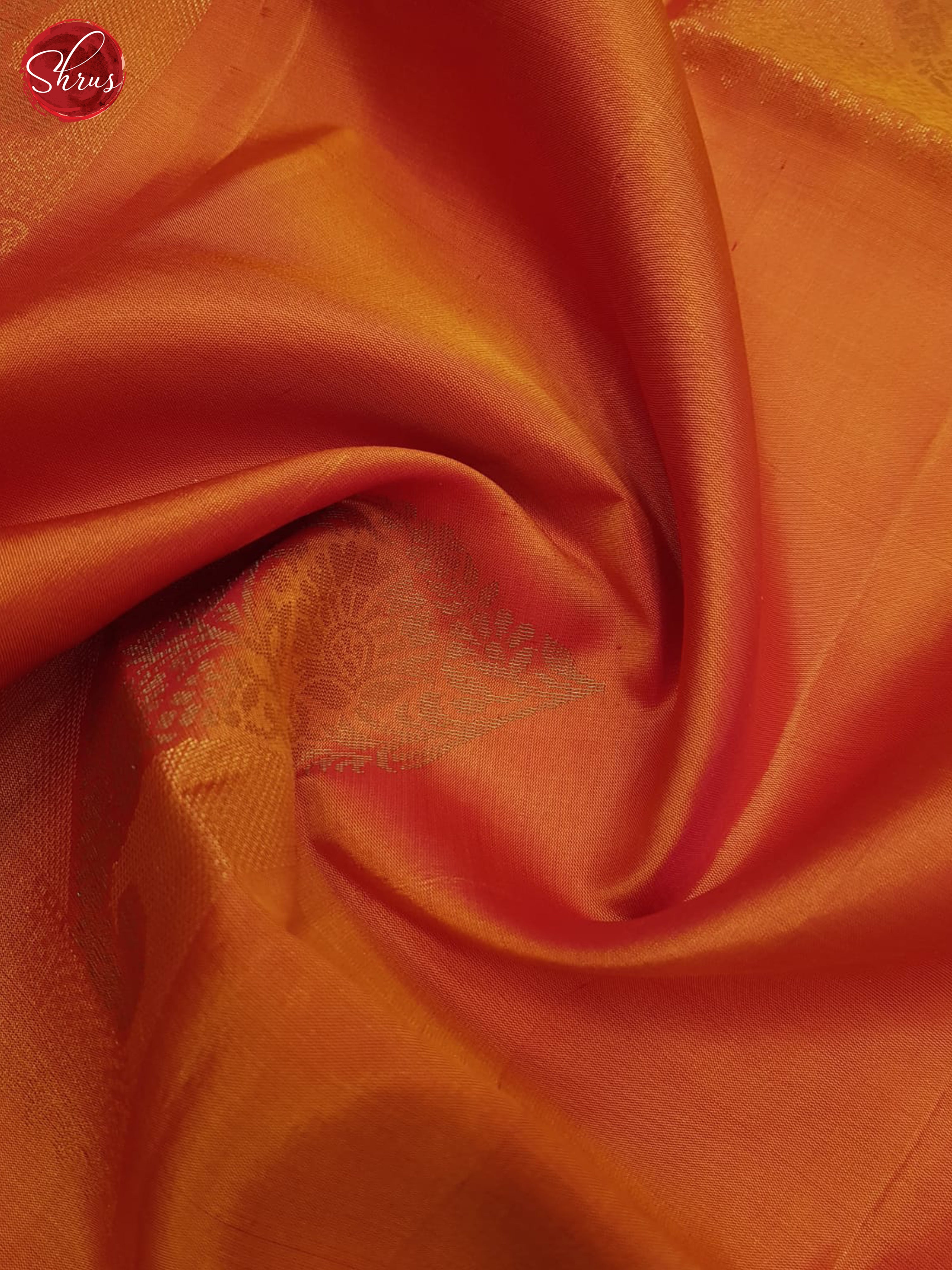 Orange & Red - Soft Silk Saree - Shop on ShrusEternity.com