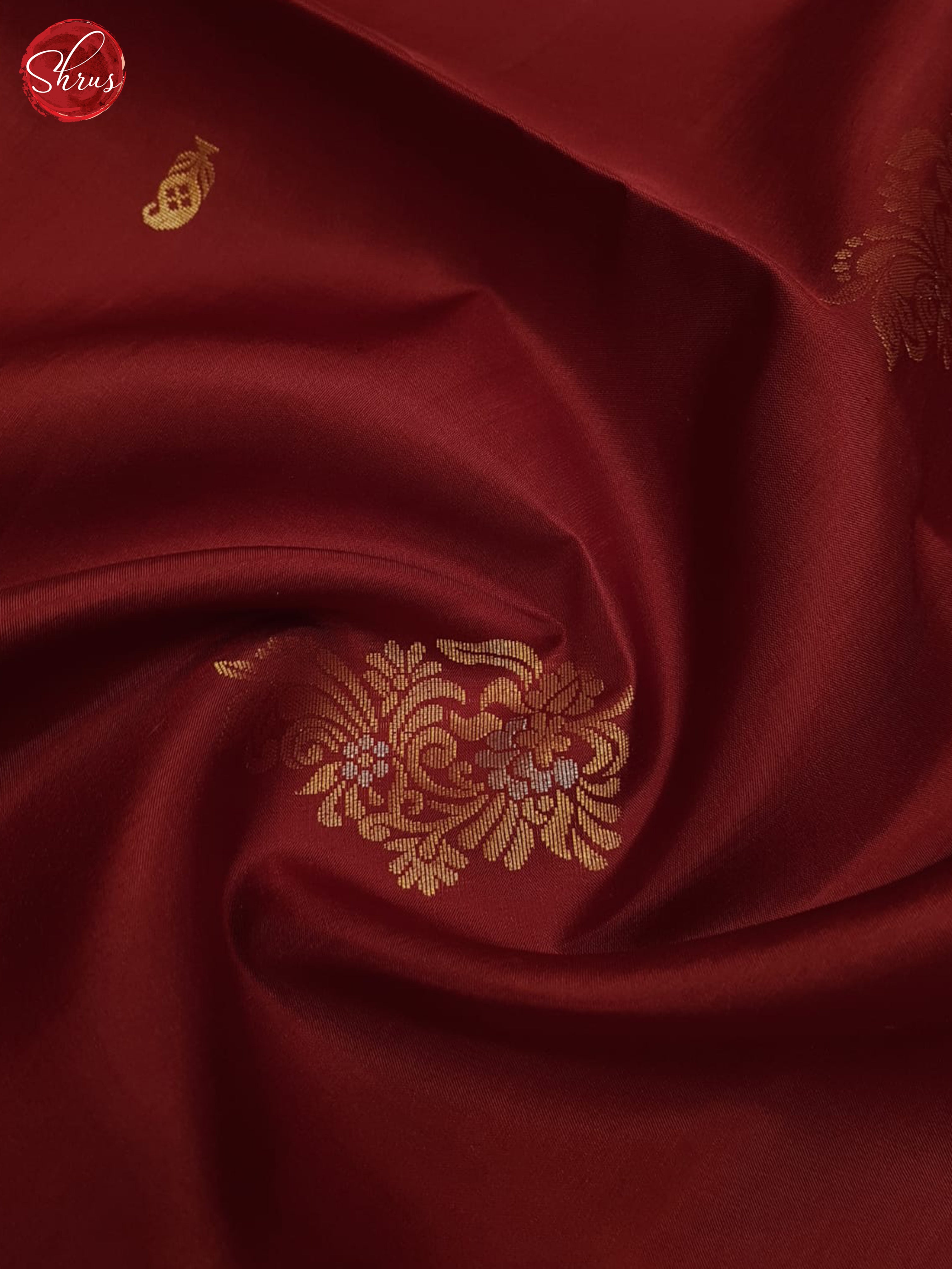 Maroon & Green - Soft Silk Saree - Shop on ShrusEternity.com