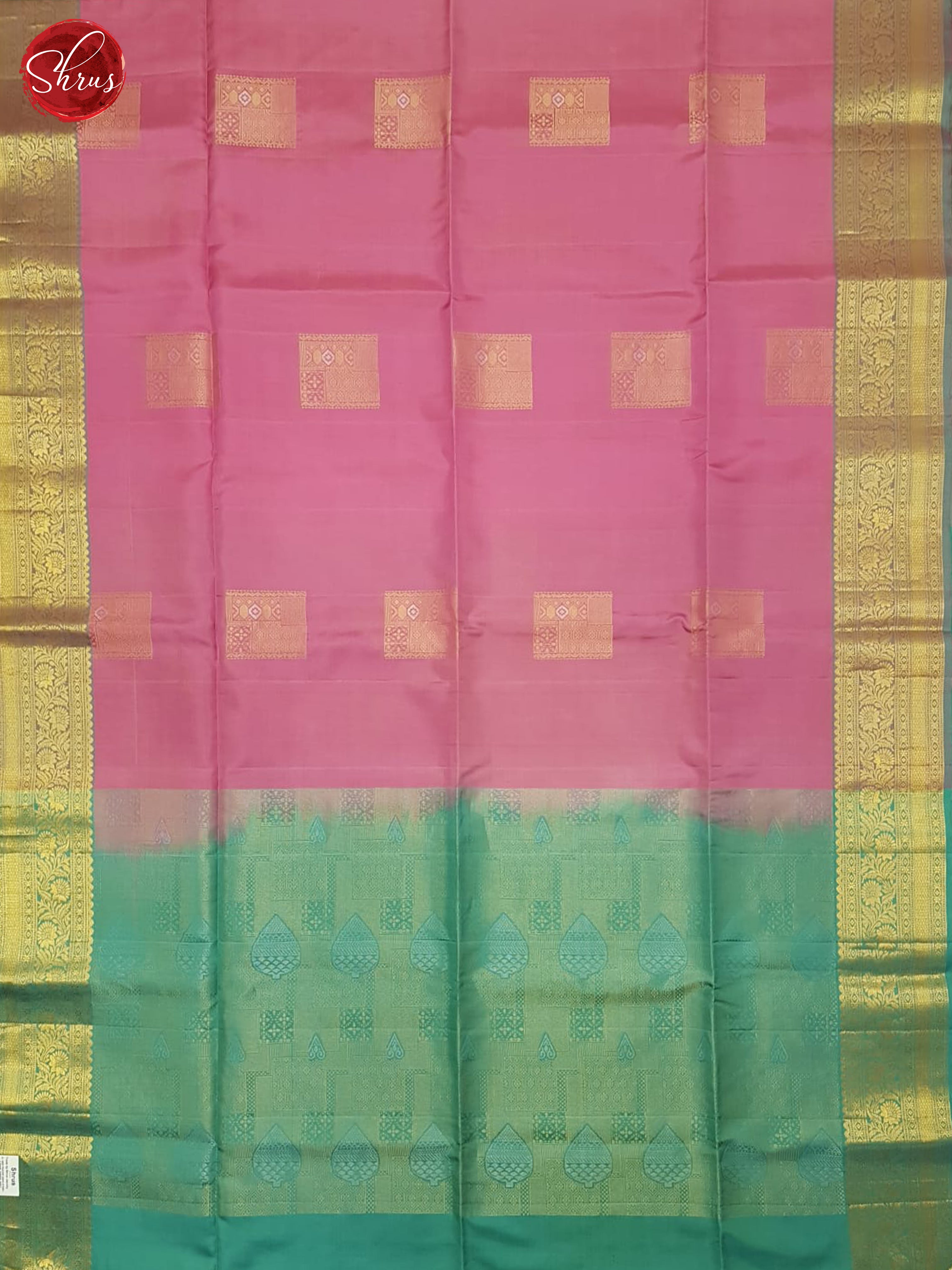 Pink And Green- Soft Silk Saree - Shop on ShrusEternity.com