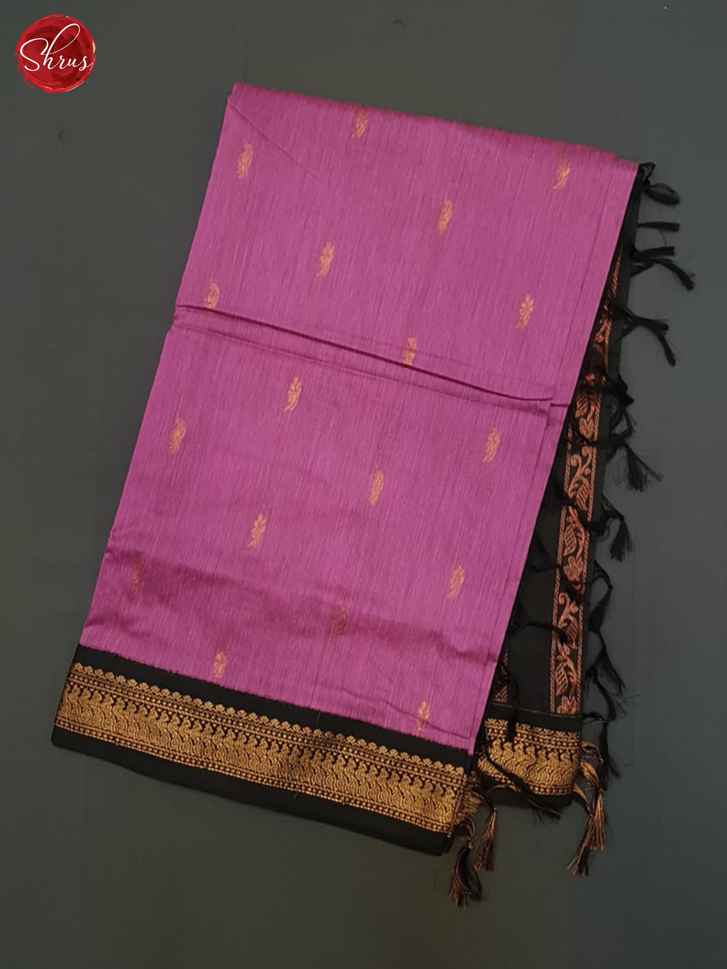 Pink And Black- Kalyani Cotton Saree - Shop on ShrusEternity.com