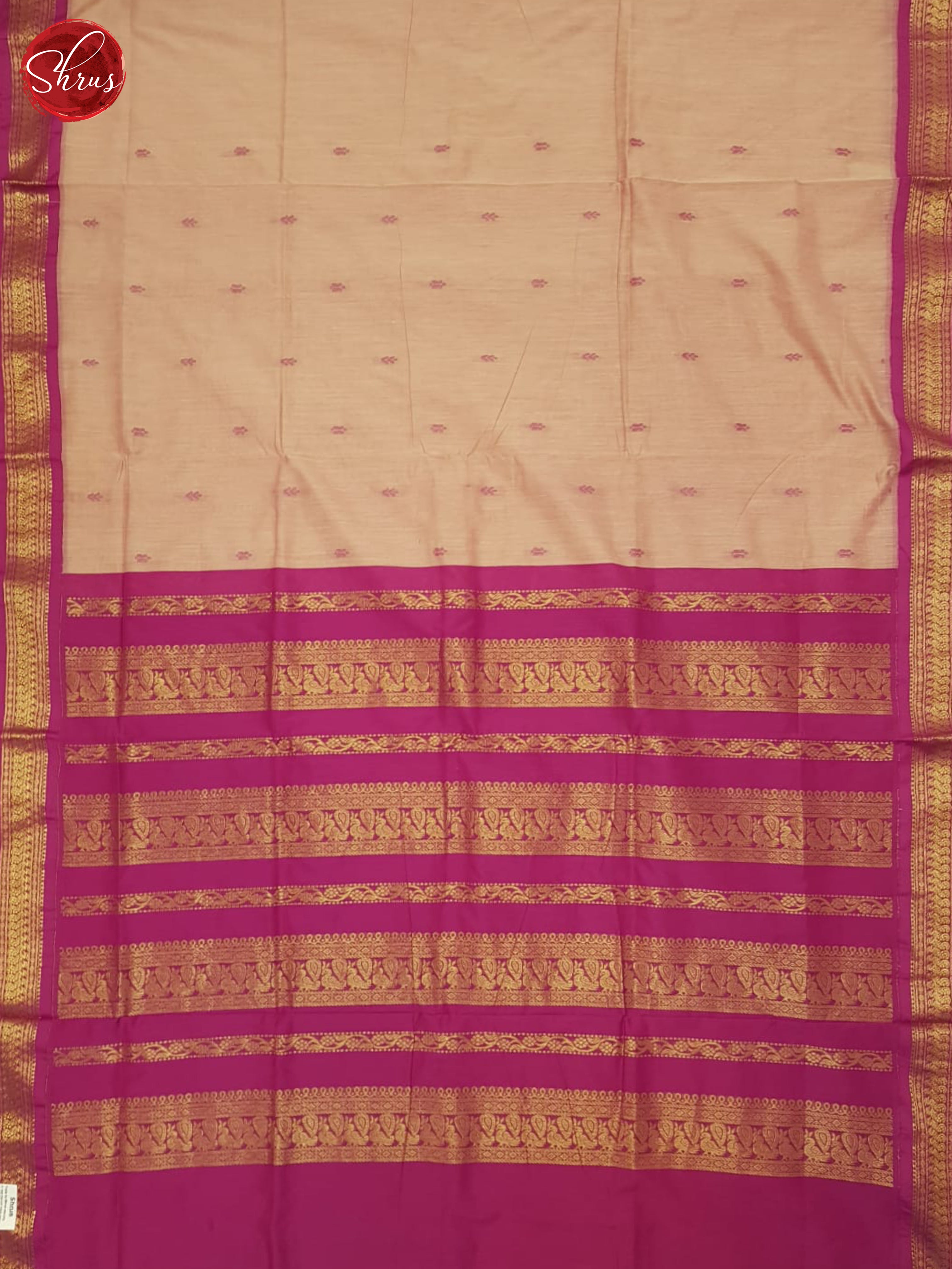 Peacish Pink And Pink- Kalyani Cotton Saree - Shop on ShrusEternity.com