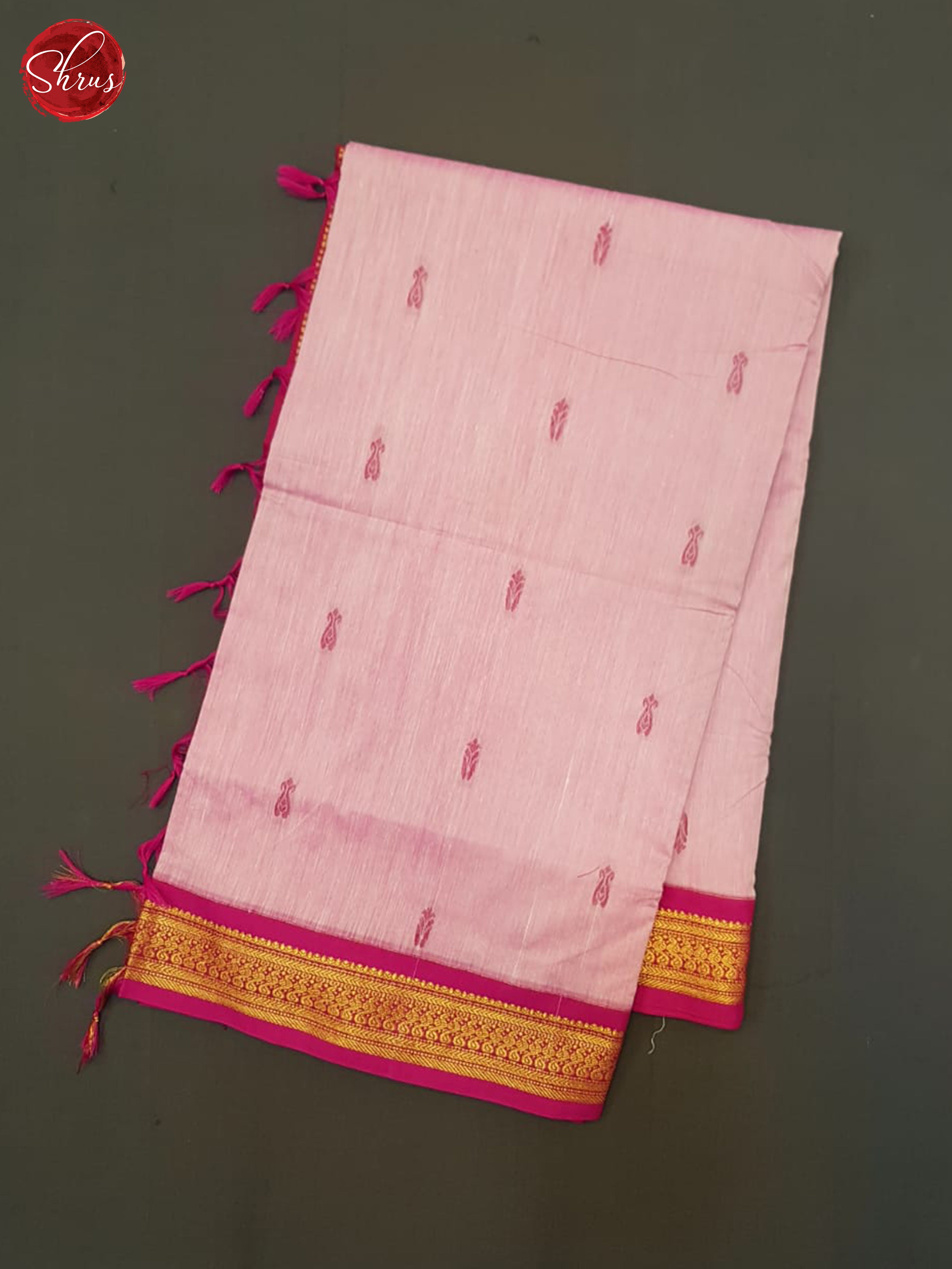 Baby Pink & Pink - Kalyani Cotton Saree - Shop on ShrusEternity.com