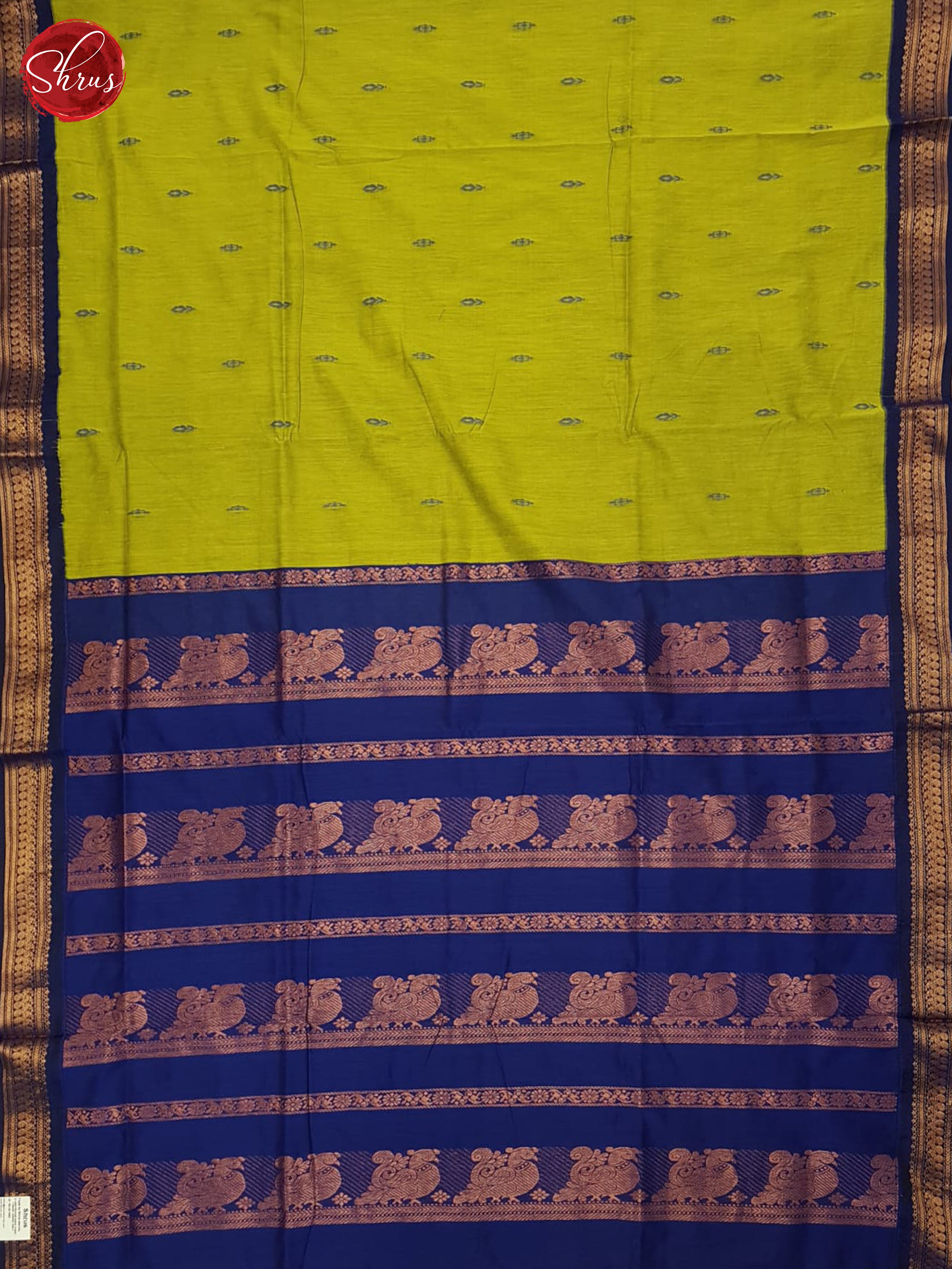 Green And Blue- Kalyani Cotton Saree - Shop on ShrusEternity.com