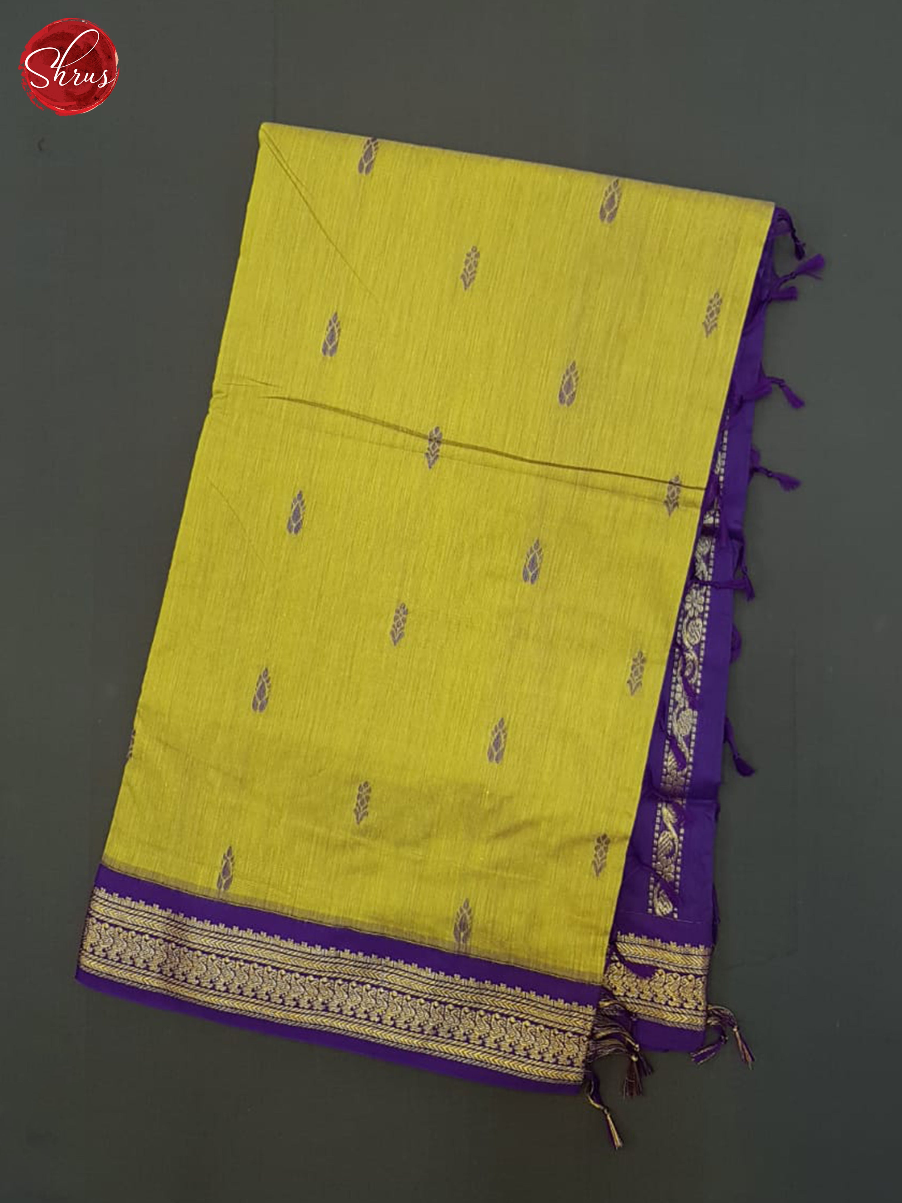 Purple and Bottle Green Kalyani Cotton Saree – shakthistyles
