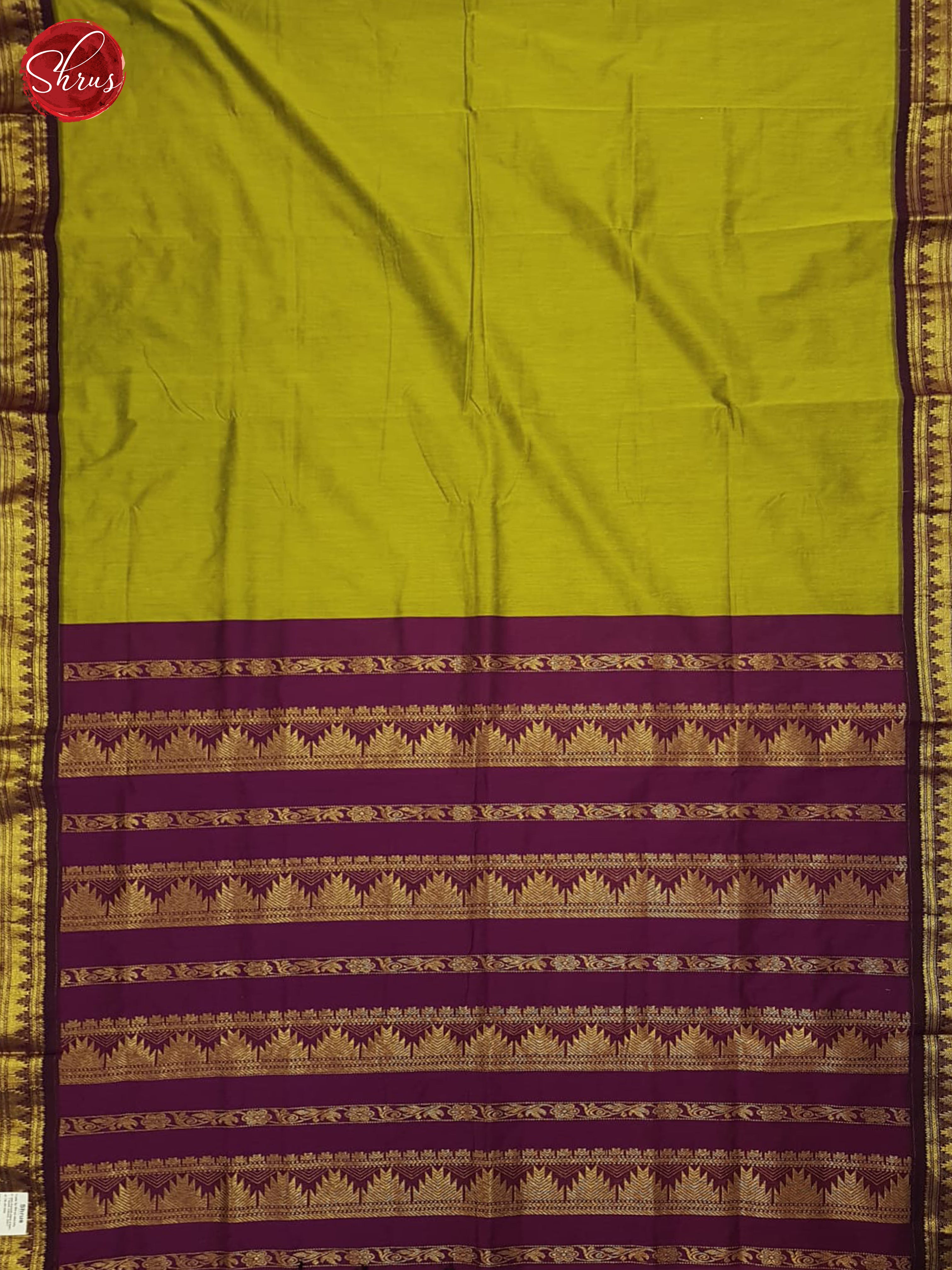 Green And Wine- Kalyani Cotton Saree - Shop on ShrusEternity.com