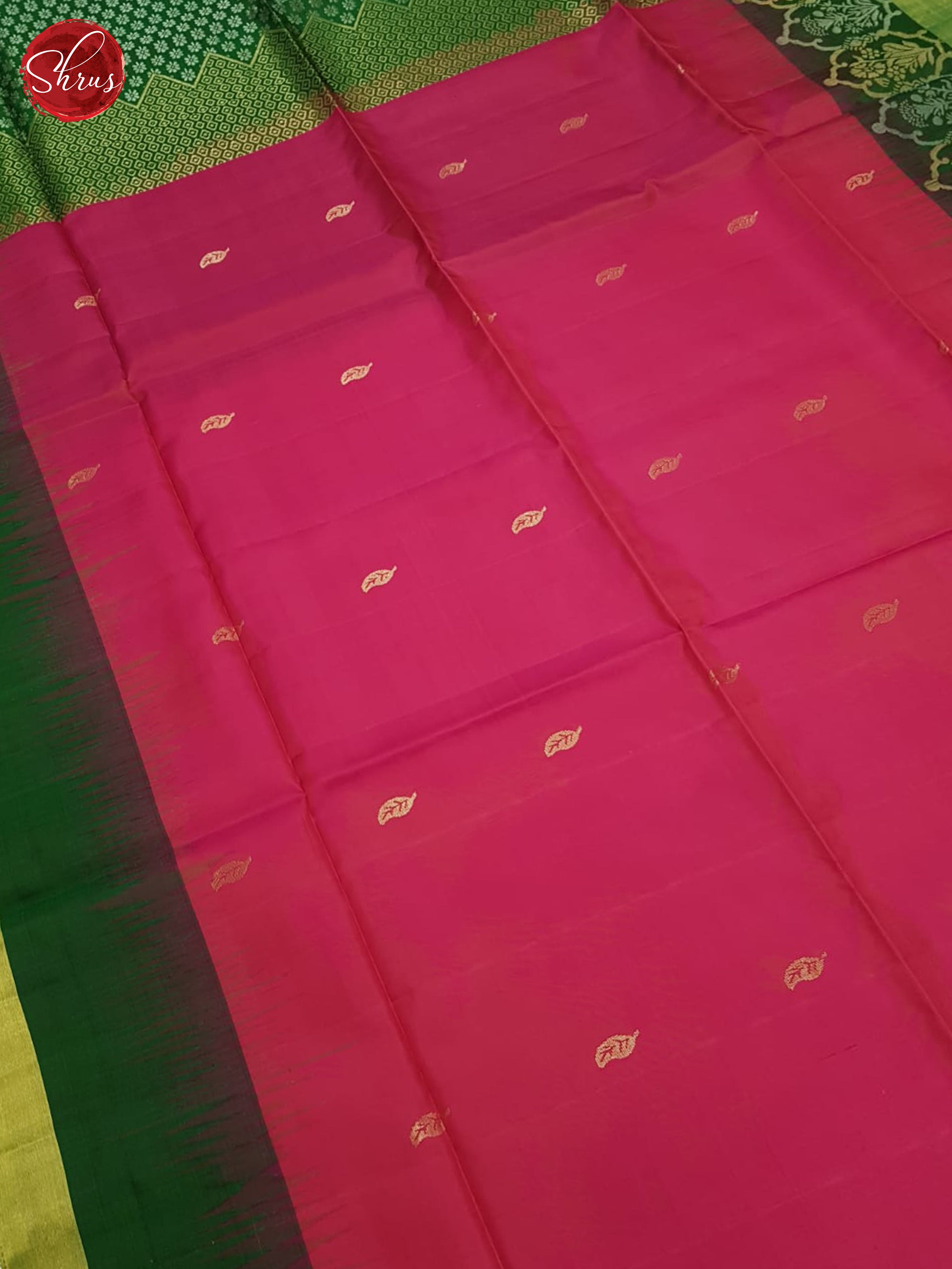 Pink And Green-soft Silk Saree - Shop on ShrusEternity.com