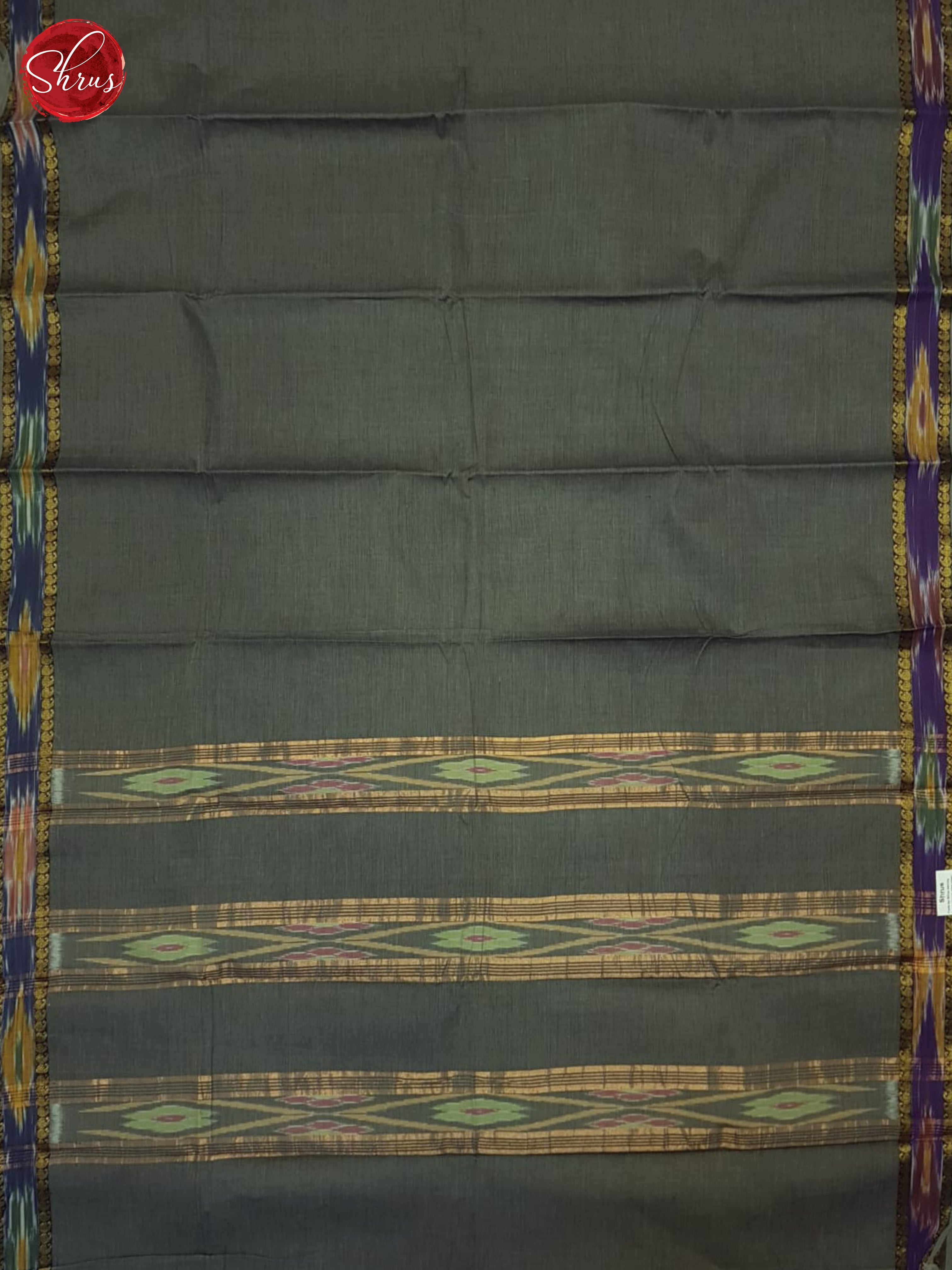 Grey And Purple- Chettinad Cotton Saree - Shop on ShrusEternity.com