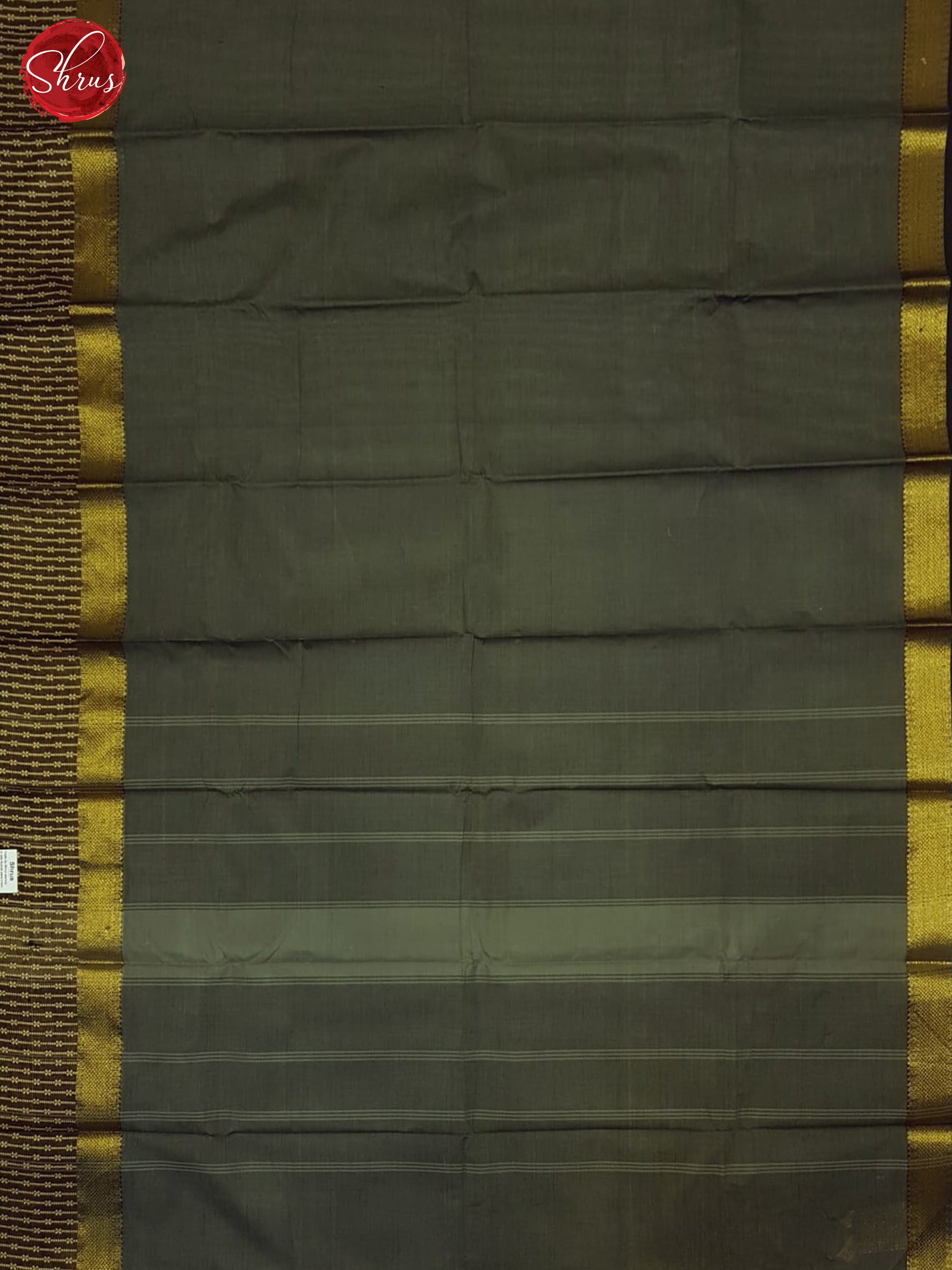 Grey And Black- Chettinad Cotton Saree - Shop on ShrusEternity.com