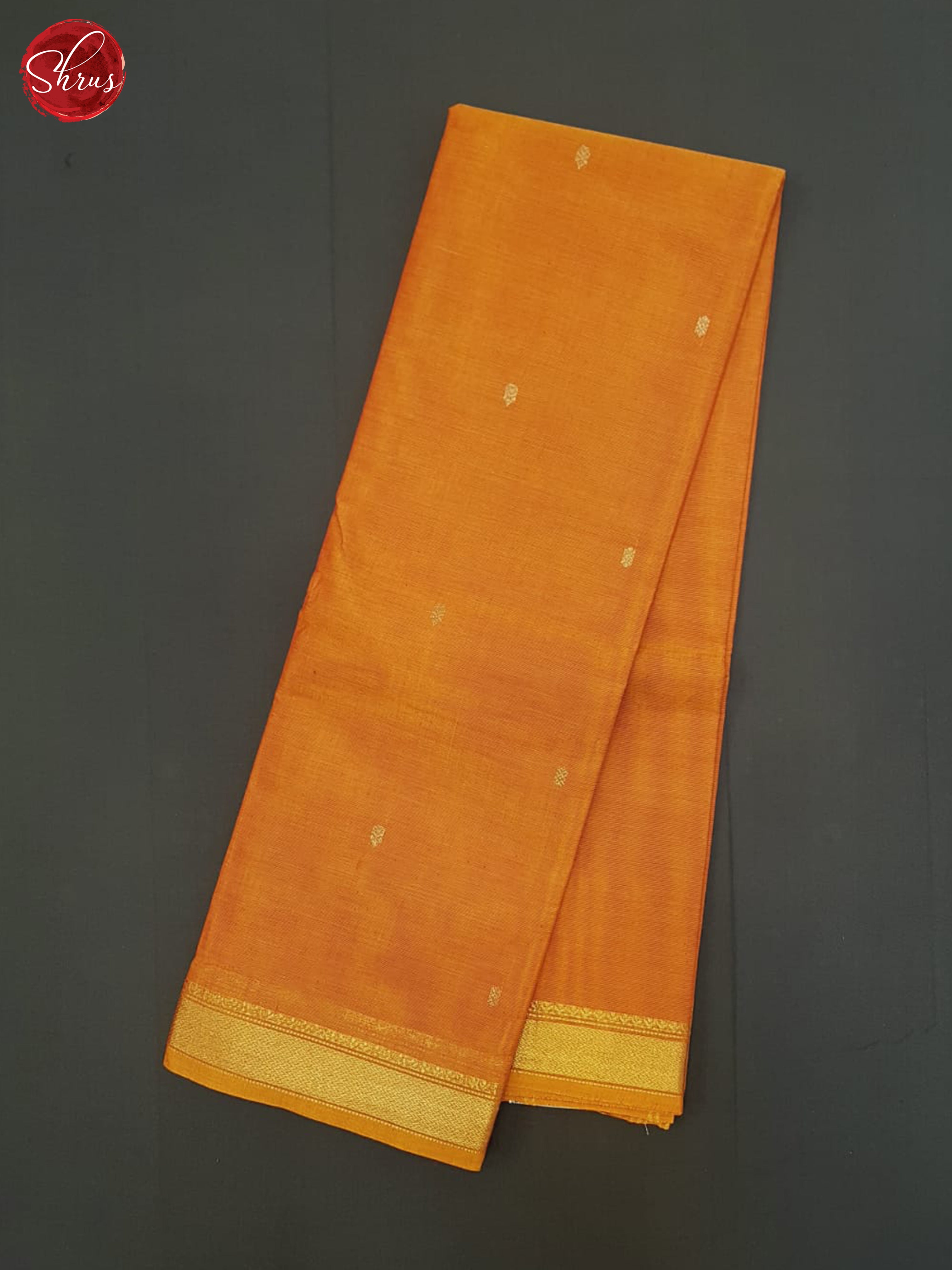 Orange(Single Tone)- Chettinad Cotton Saree - Shop on ShrusEternity.com