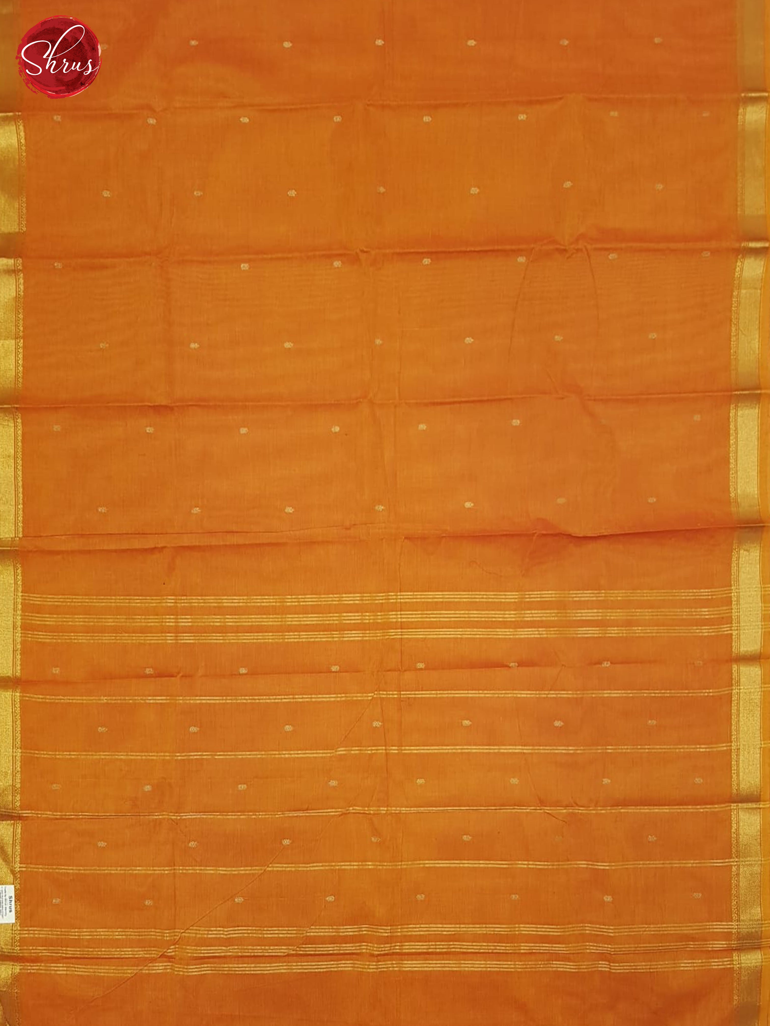 Orange(Single Tone)- Chettinad Cotton Saree - Shop on ShrusEternity.com