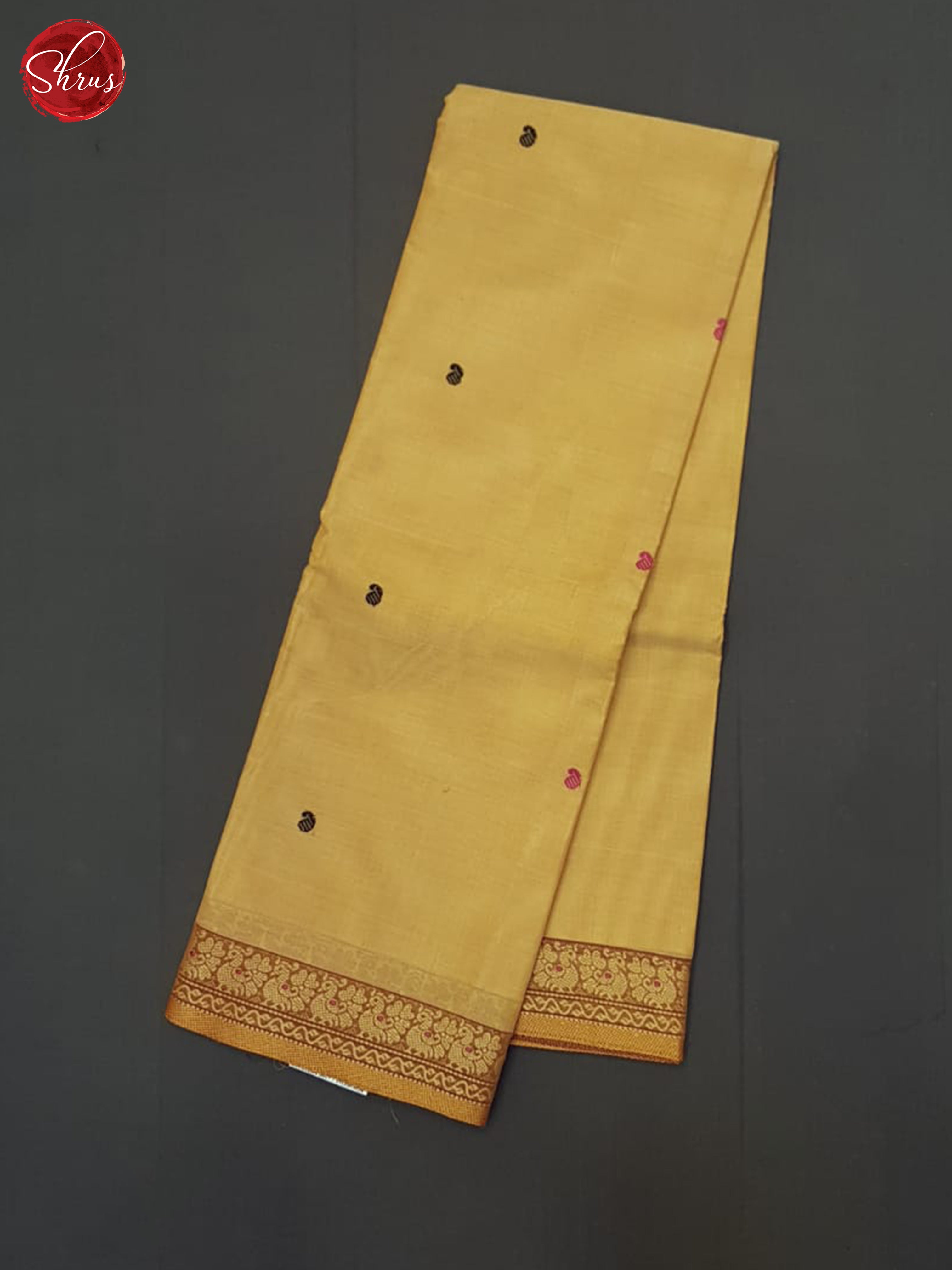 Brown- Chettinad Cotton Saree - Shop on ShrusEternity.com
