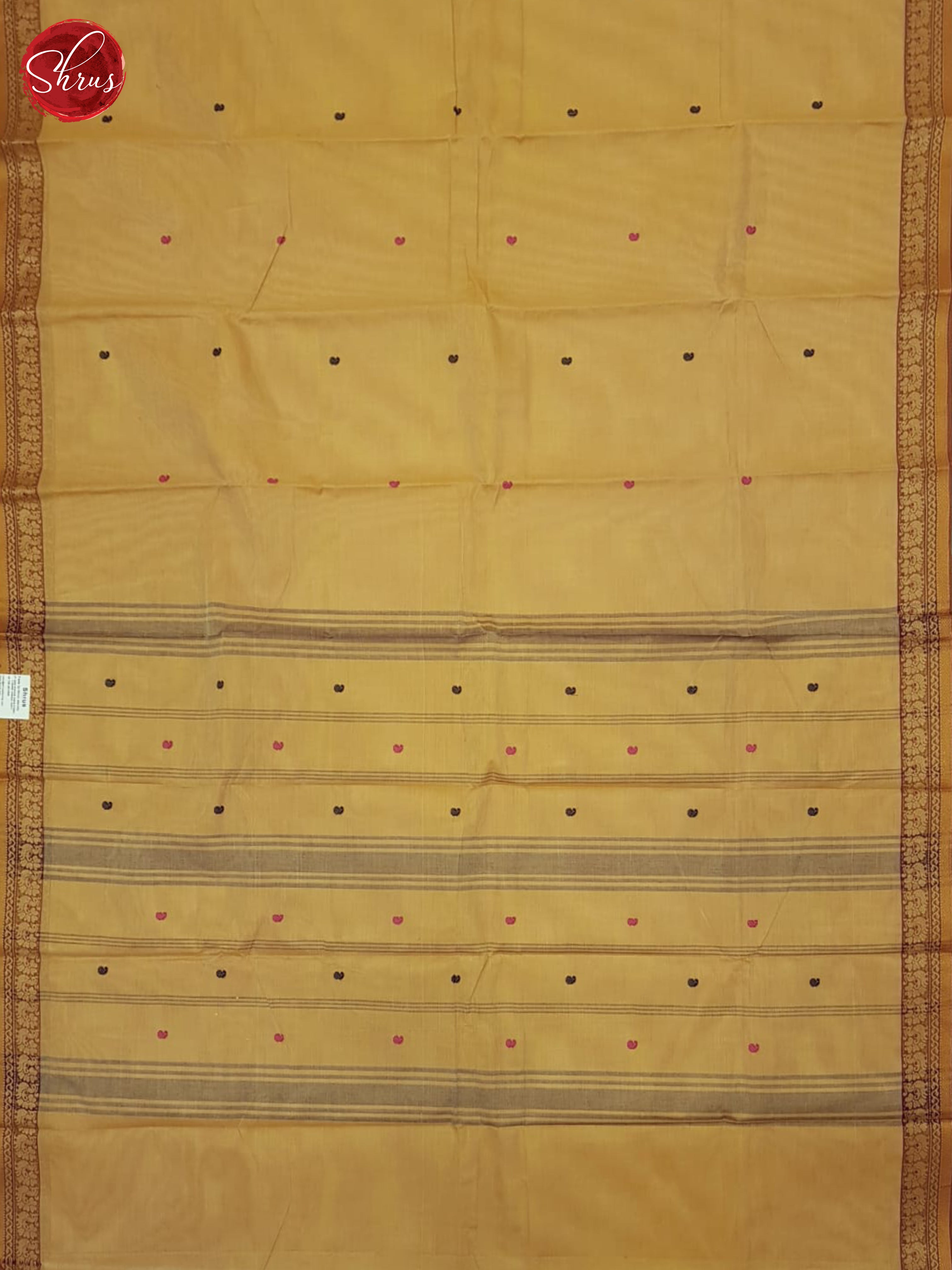 Brown- Chettinad Cotton Saree - Shop on ShrusEternity.com