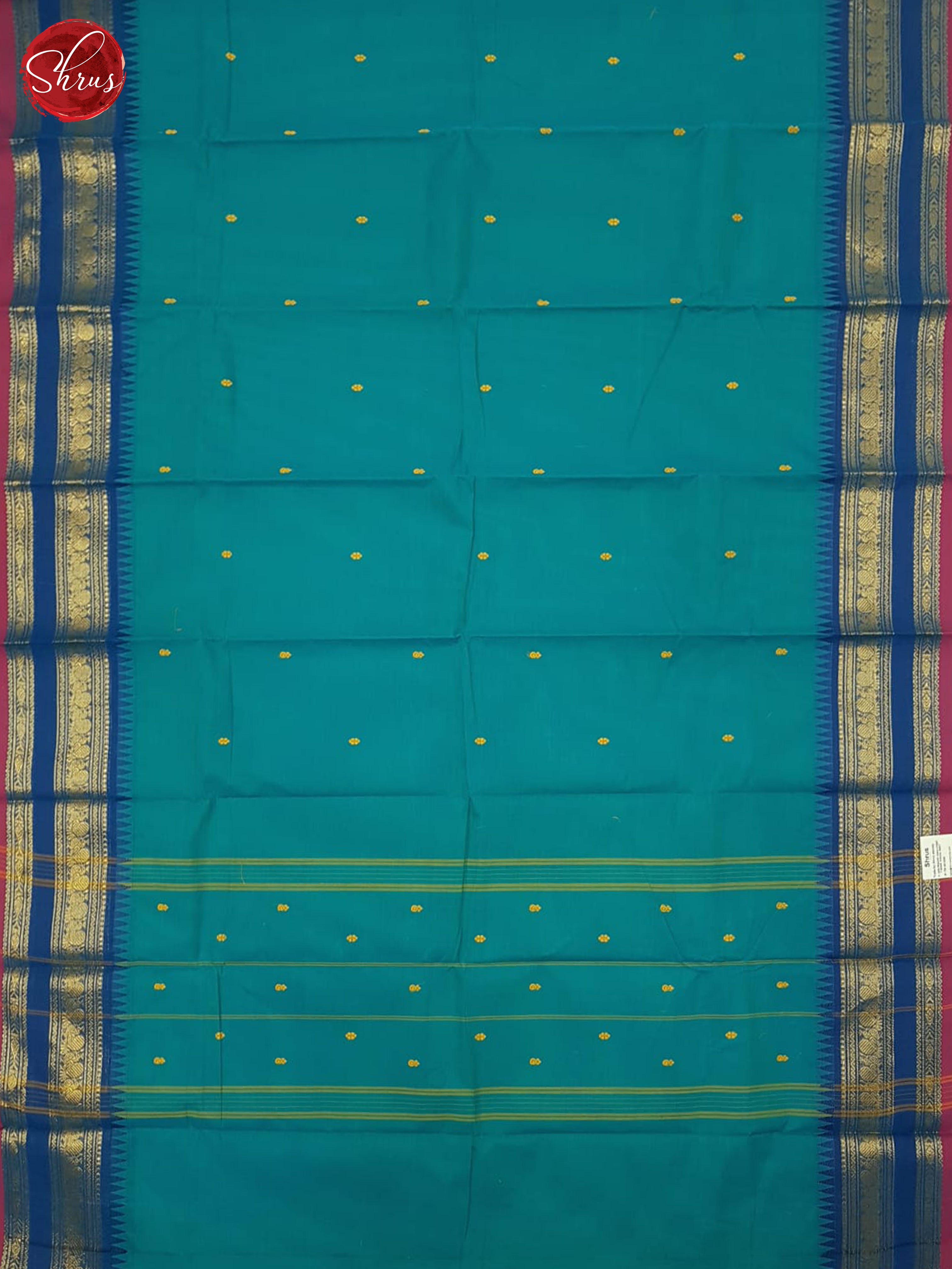 Blue And Pink- Chettinad cotton Saree - Shop on ShrusEternity.com