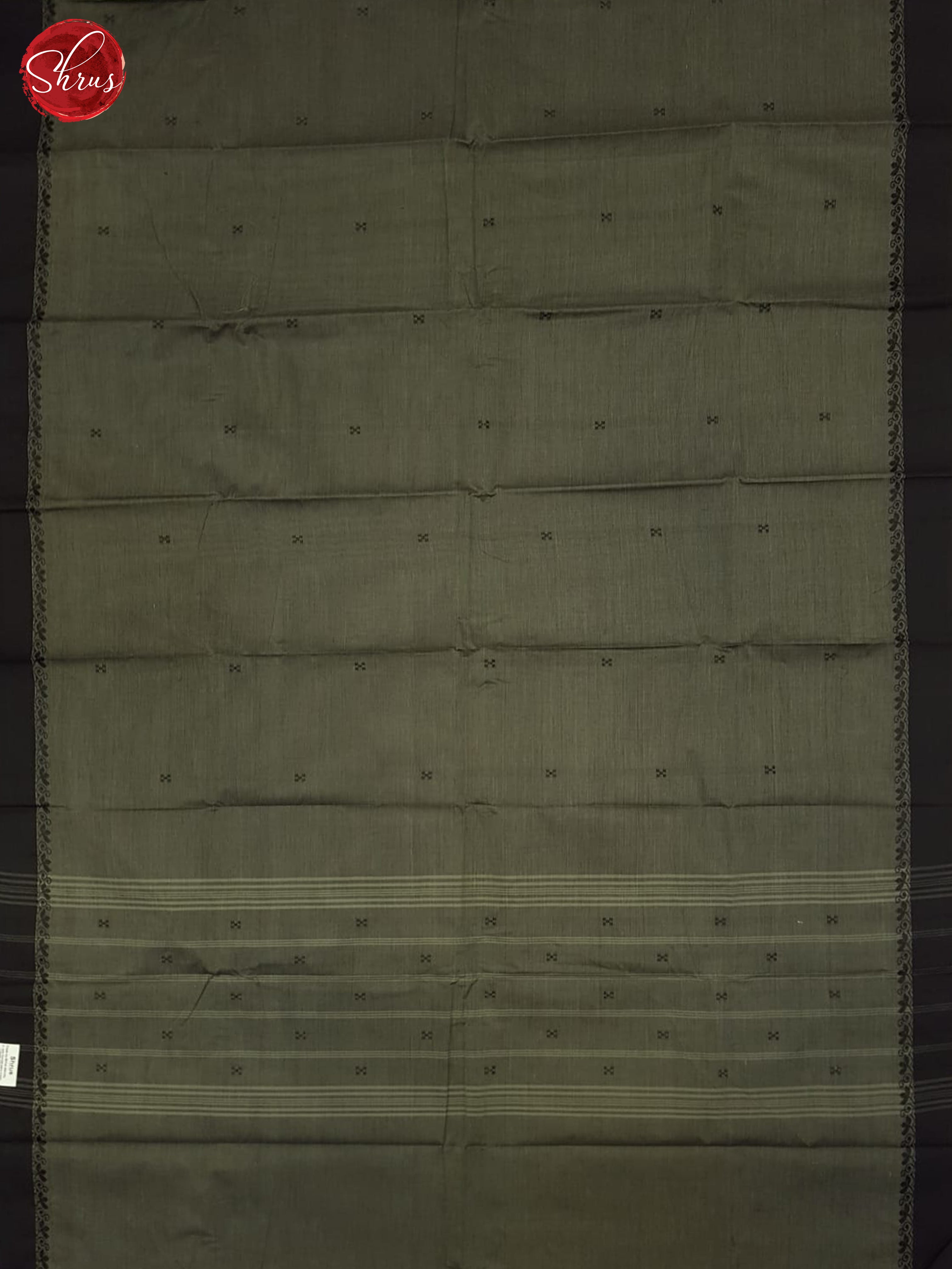 Grey And Black- Chettinad Cotton Saree - Shop on ShrusEternity.com