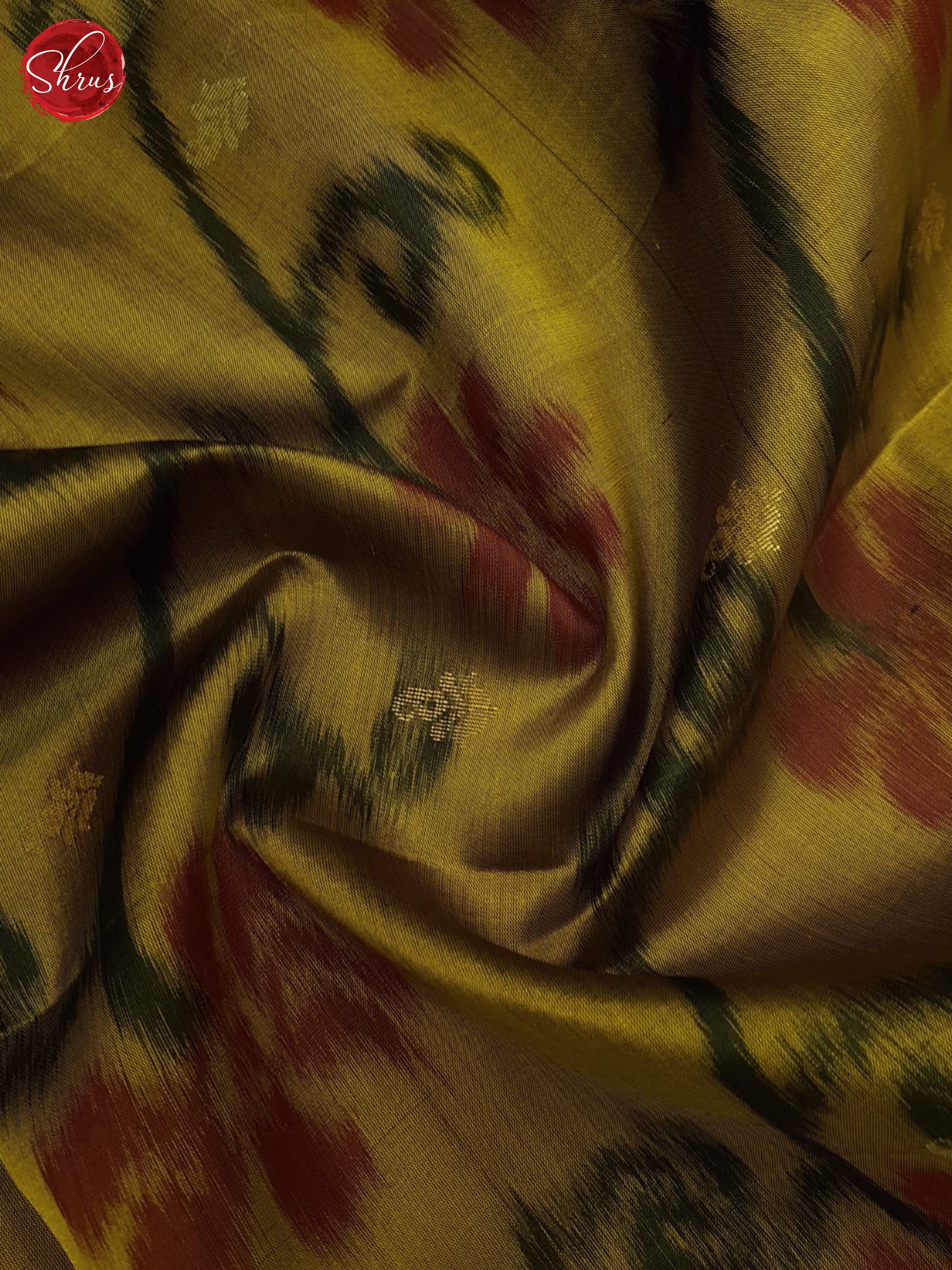 Golden Green & Brown - Soft Silk Saree - Shop on ShrusEternity.com