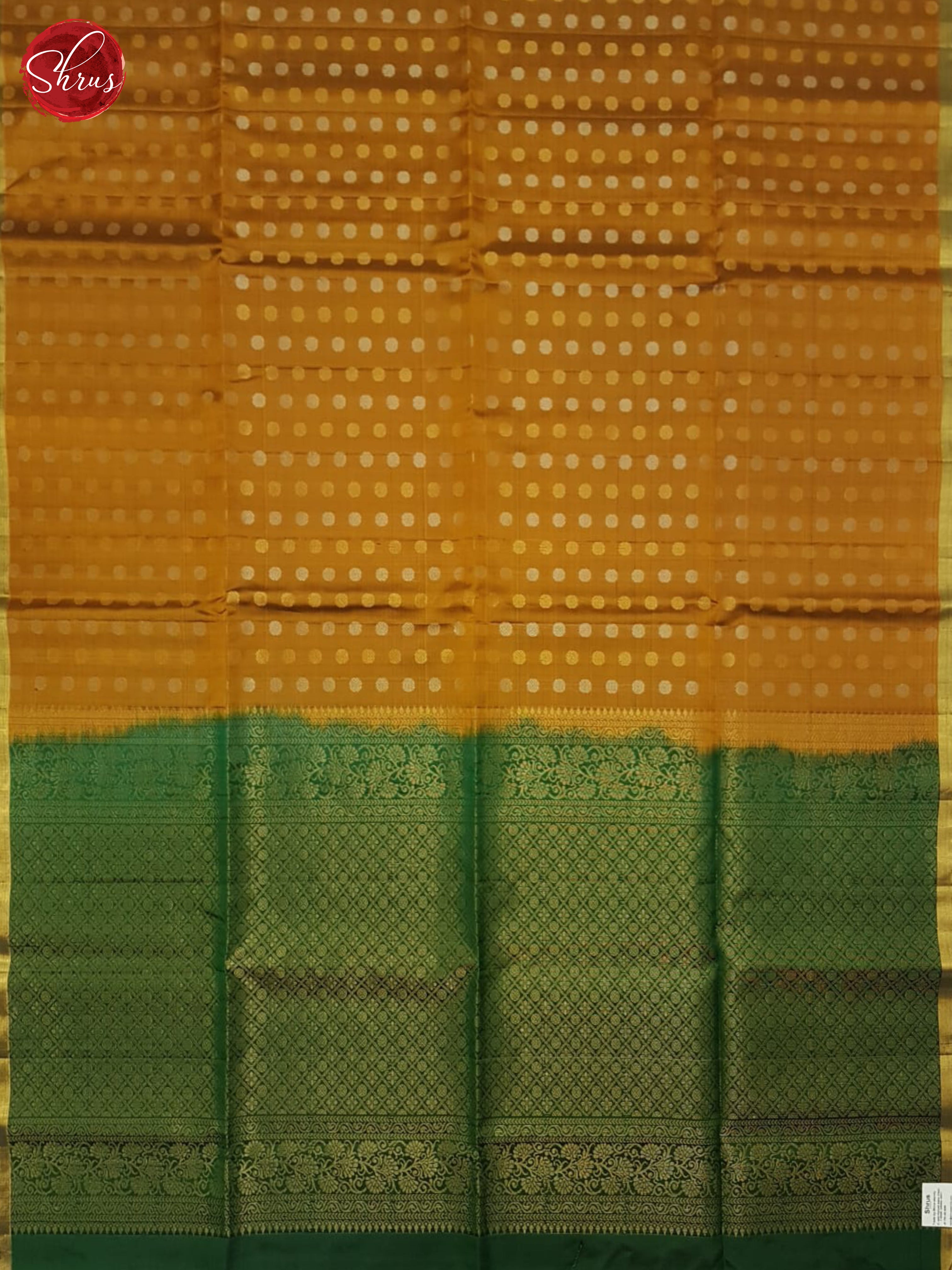 Honey And Green- Soft Silk Saree - Shop on ShrusEternity.com