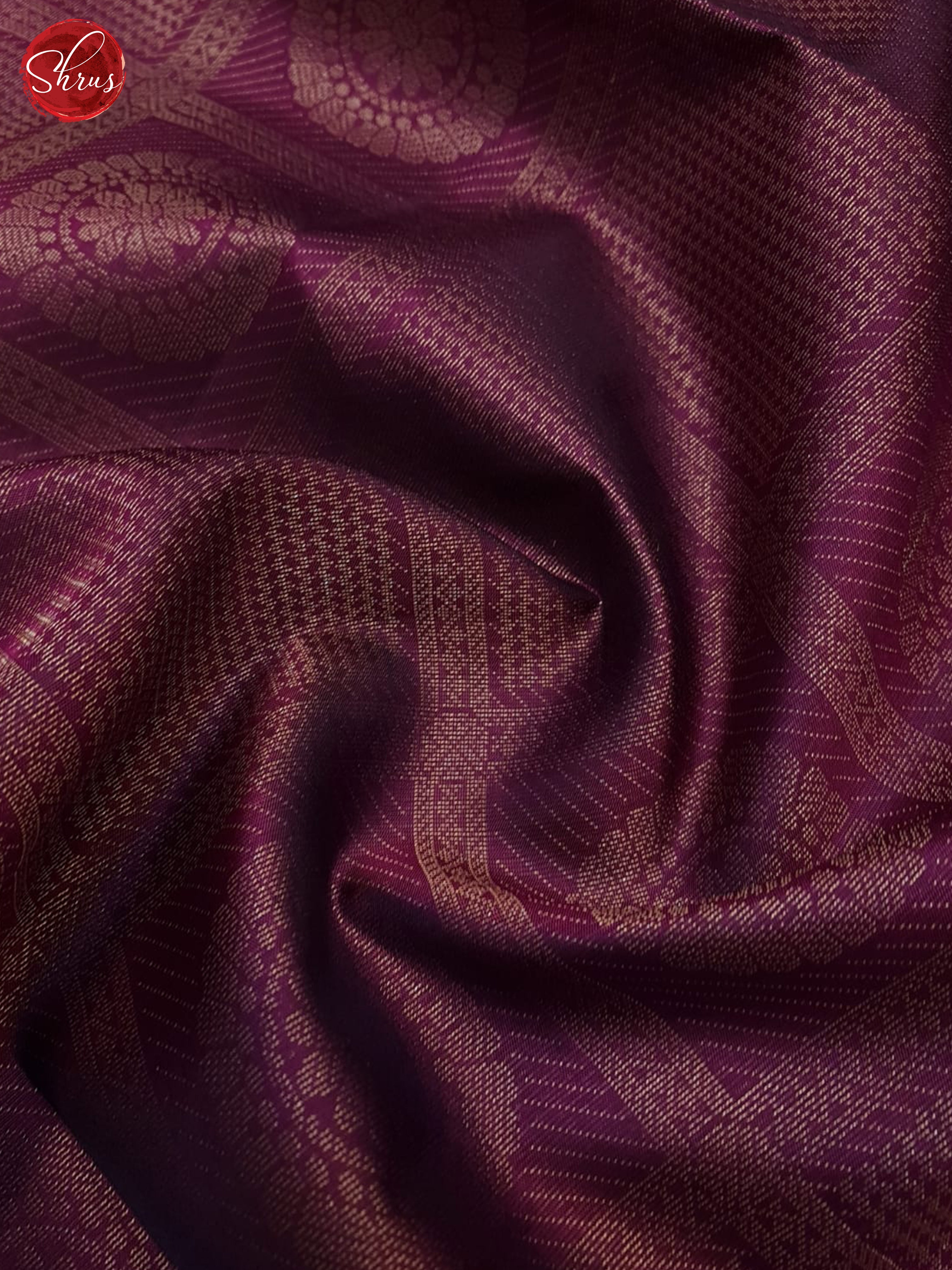 Wine And Orangish Pink- Soft Silk Saree - Shop on ShrusEternity.com