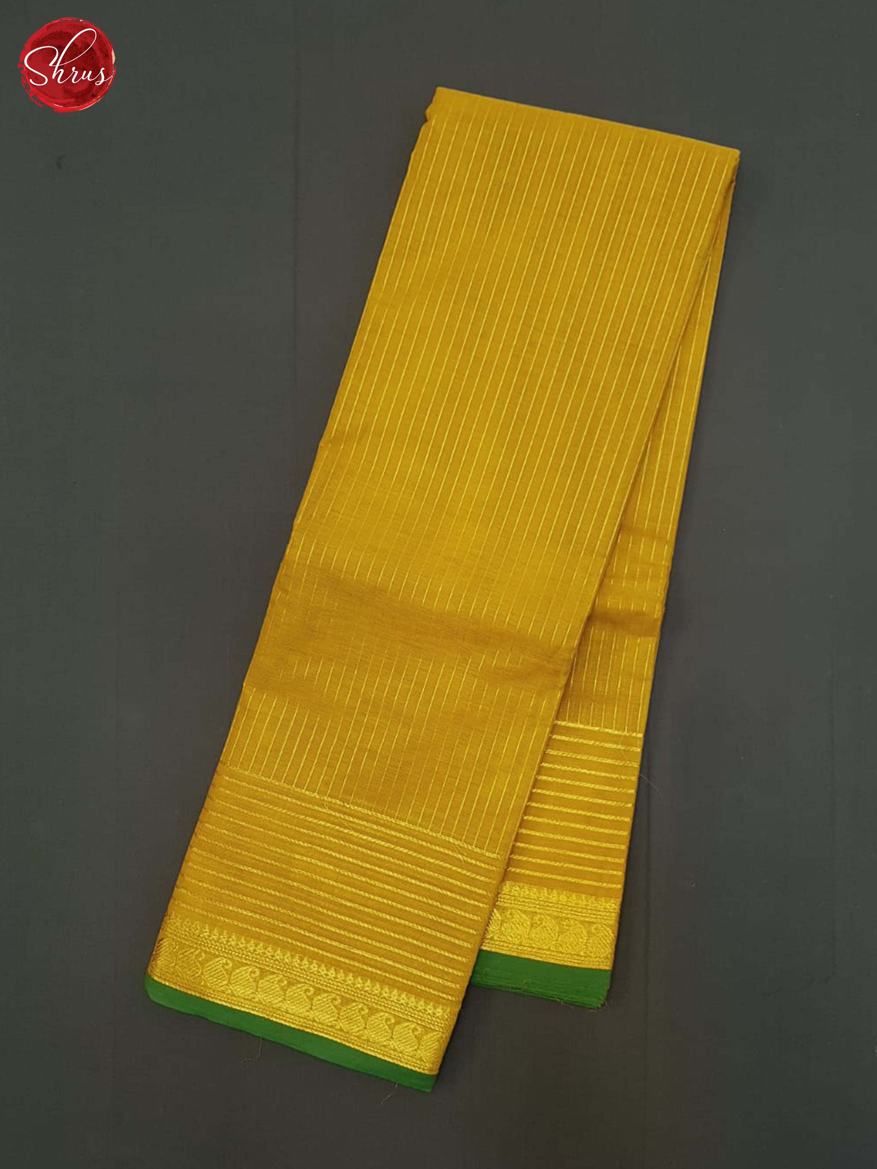 Mustard And Green- Chettinad Cotton Saree - Shop on ShrusEternity.com