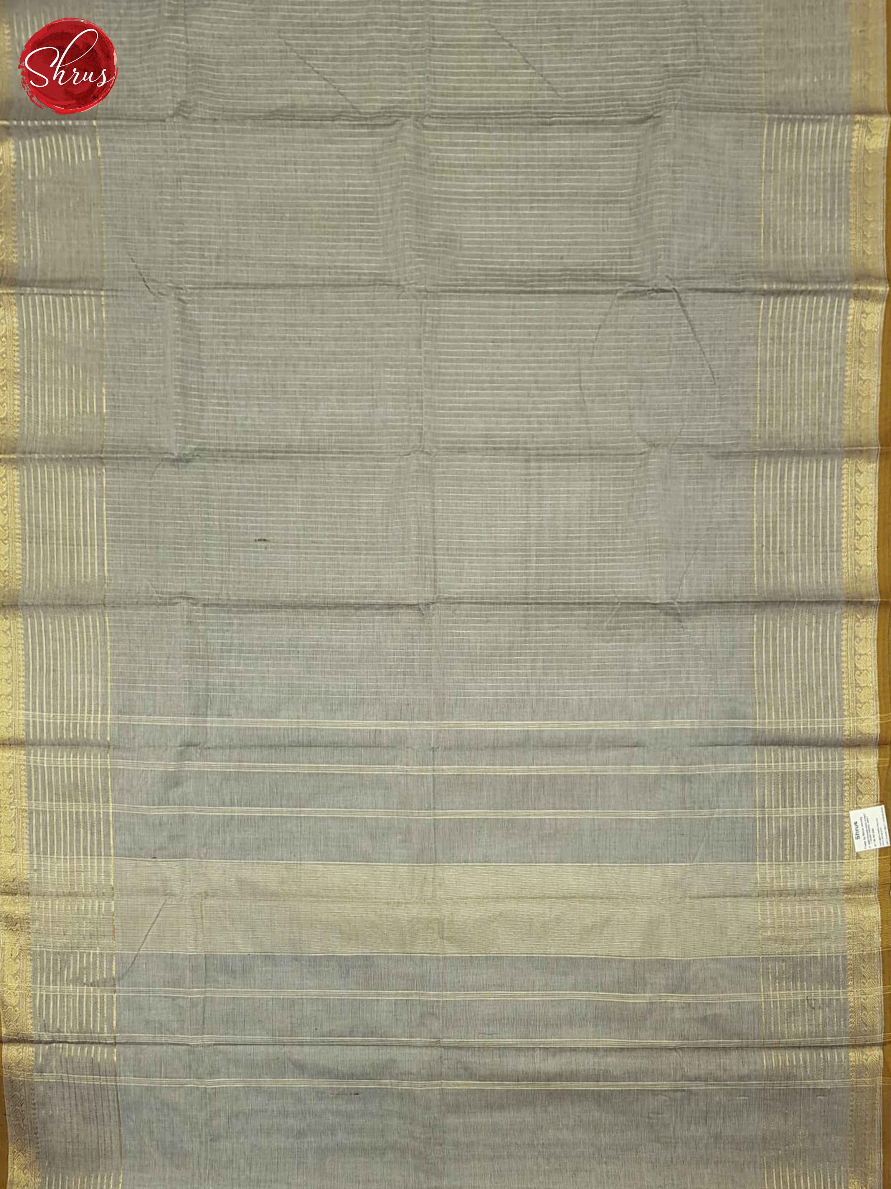 Grey(Single Tone)- Chettinad Cotton Saree - Shop on ShrusEternity.com