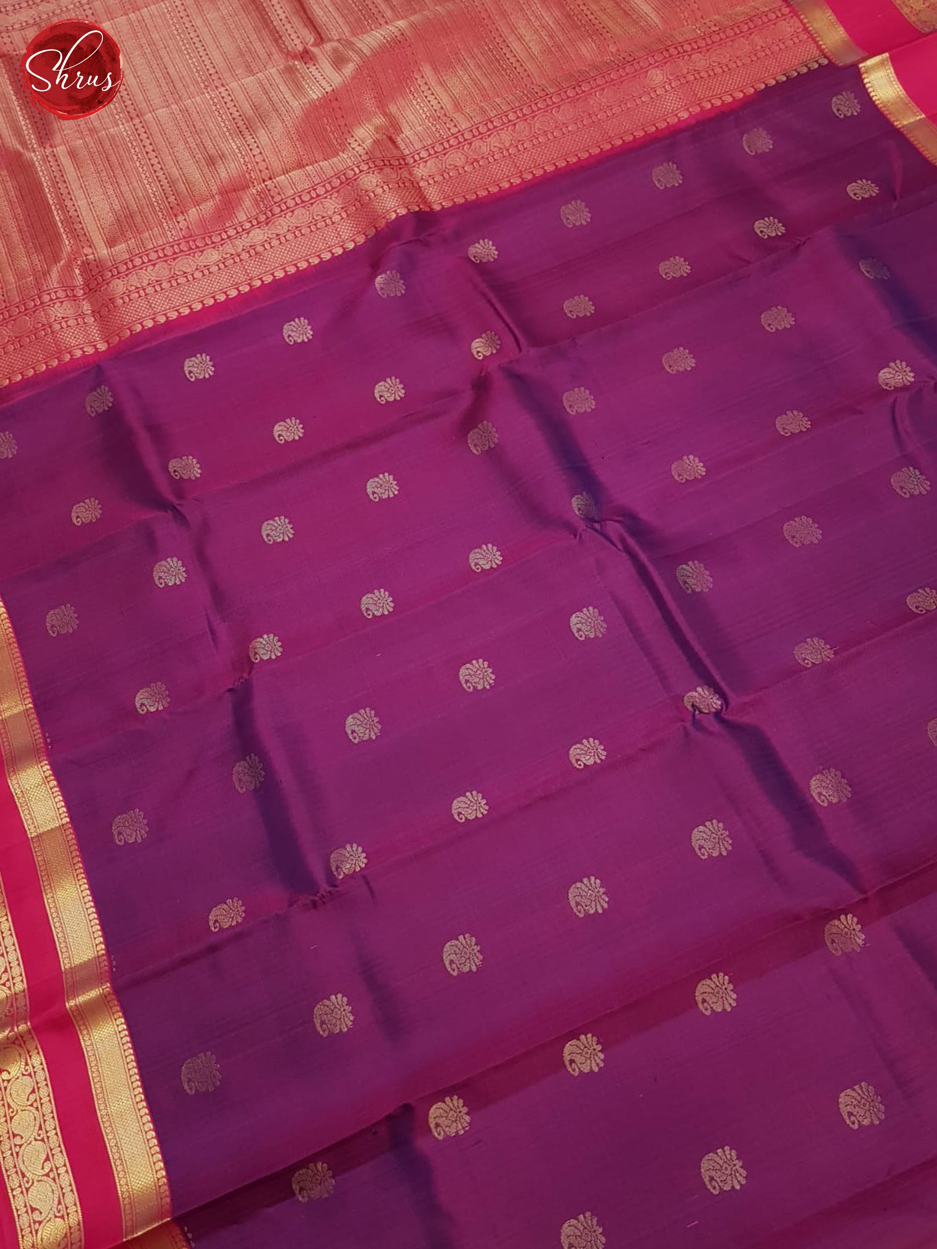 Purple & Pink - Soft Silk Saree - Shop on ShrusEternity.com