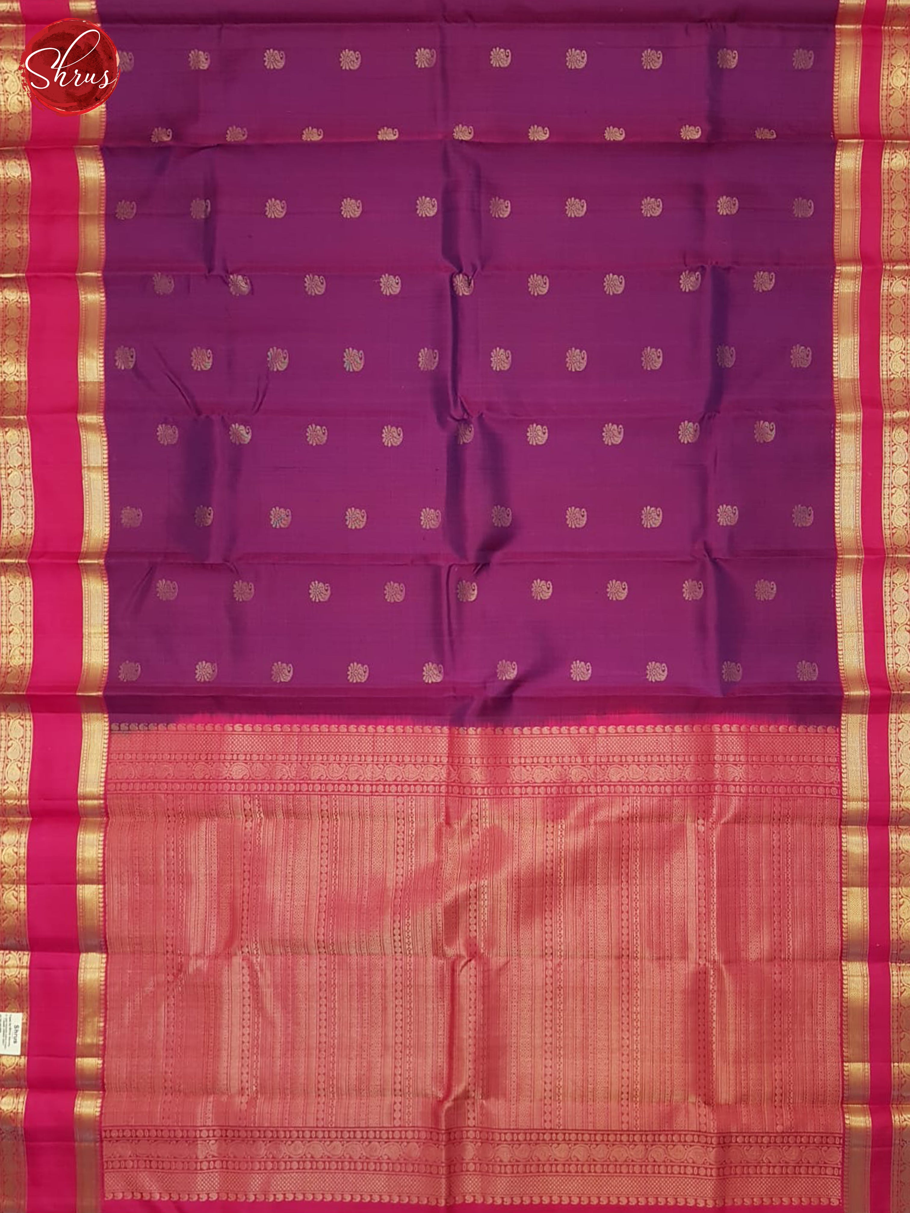 Purple & Pink - Soft Silk Saree - Shop on ShrusEternity.com