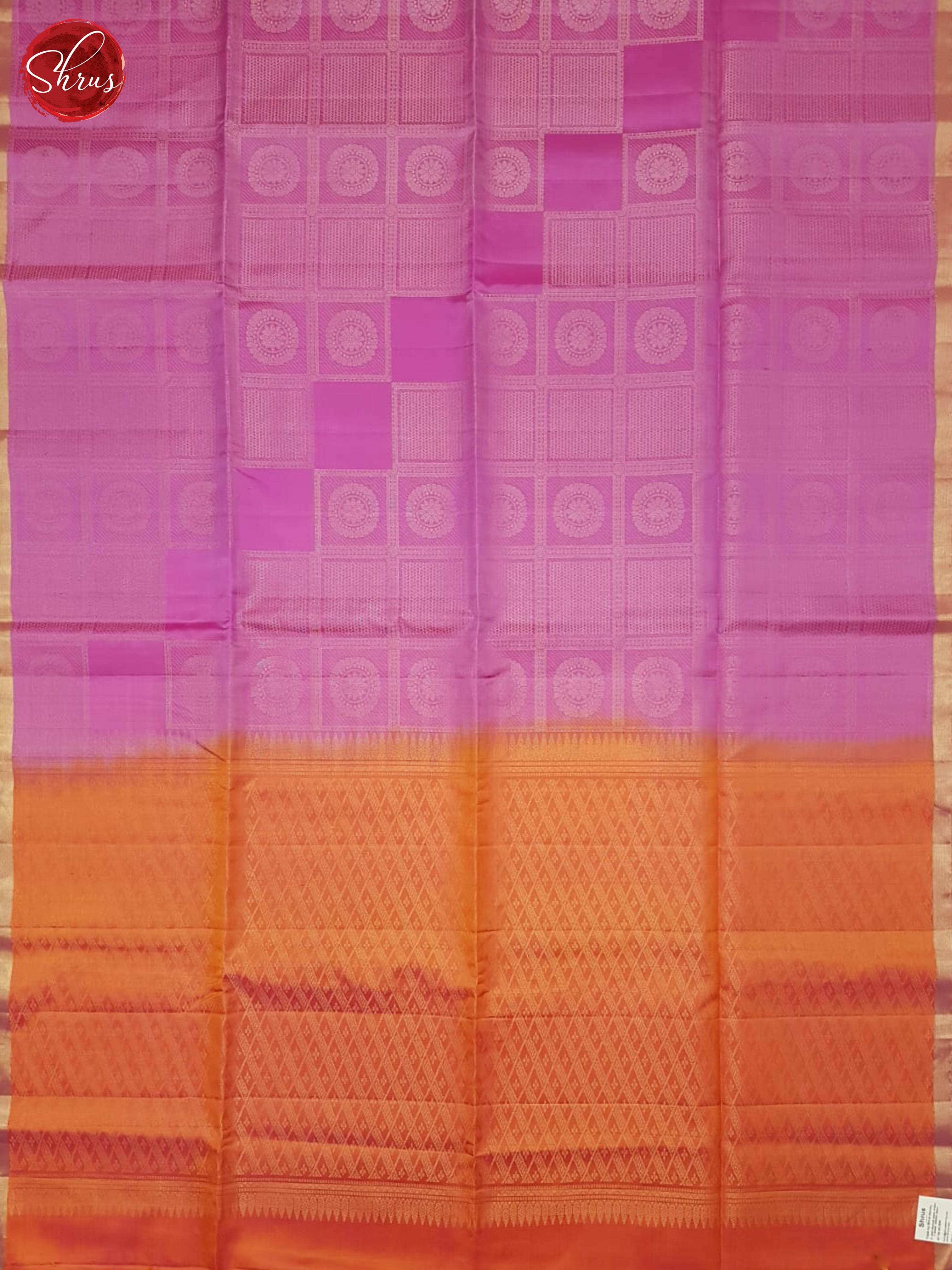 Pink And Orange - Soft Silk Saree - Shop on ShrusEternity.com