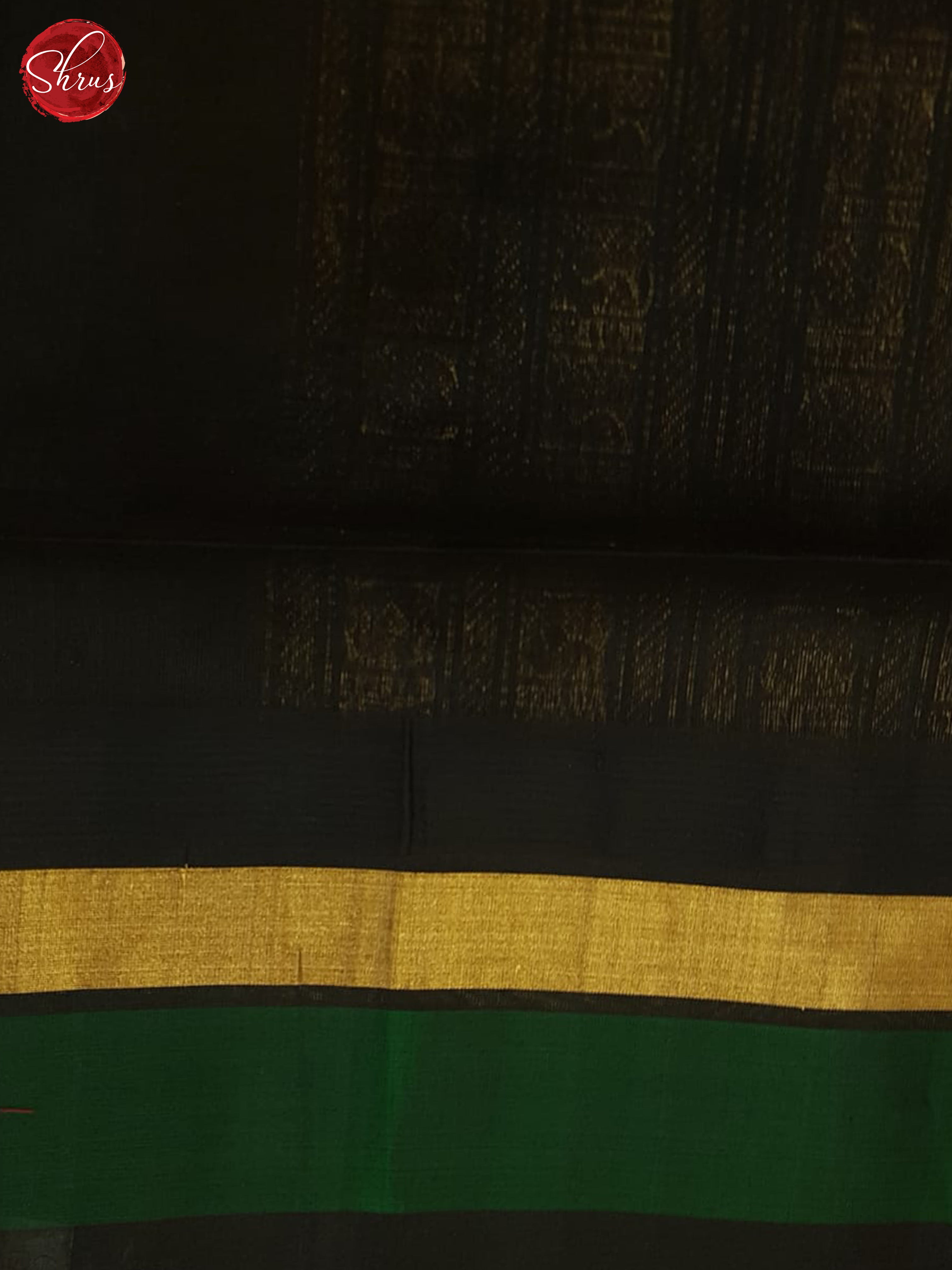 Yellow And Black- Silk Cotton Saree - Shop on ShrusEternity.com