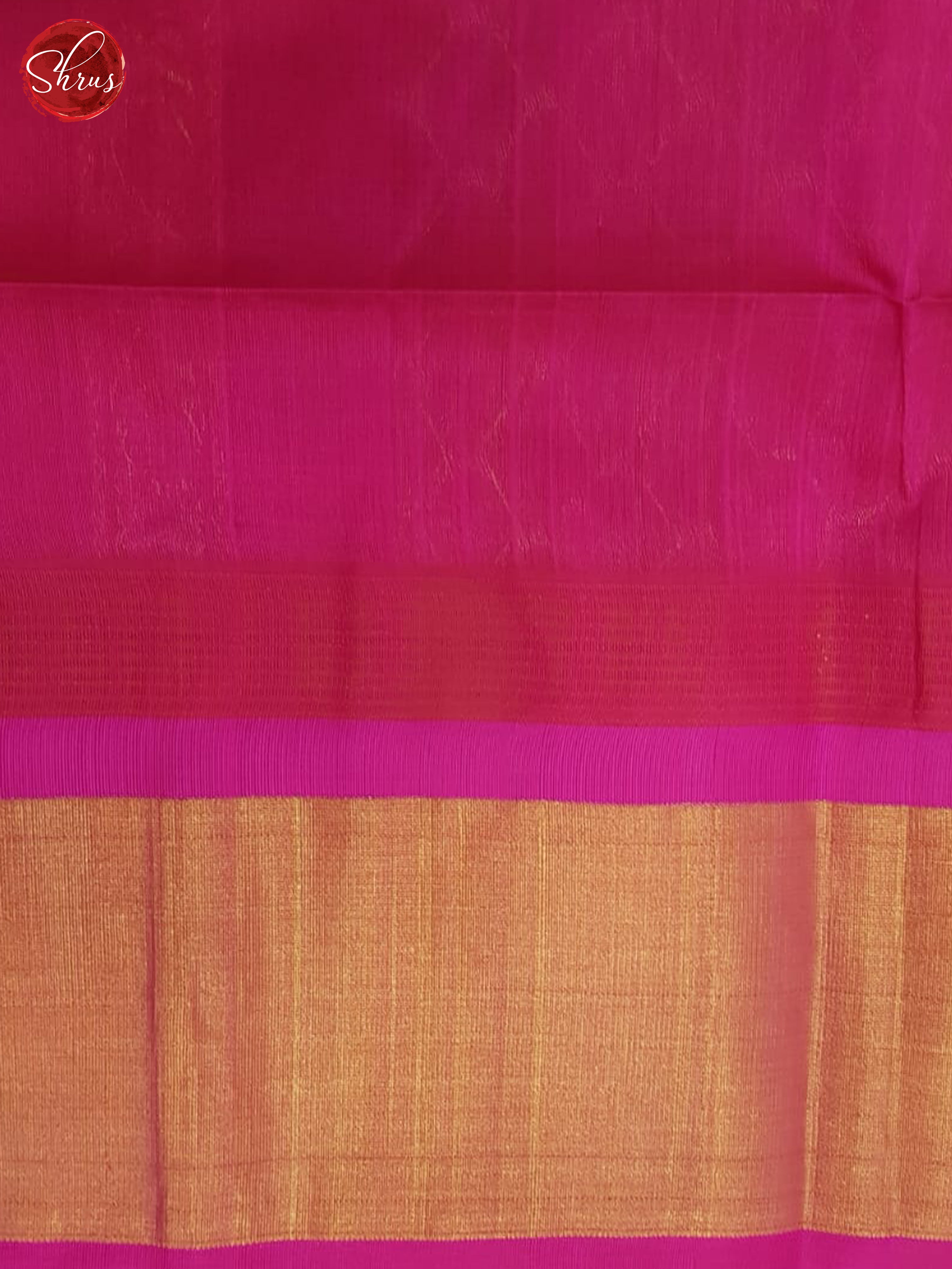Orange And Pink- Silk Cotton Saree - Shop on ShrusEternity.com